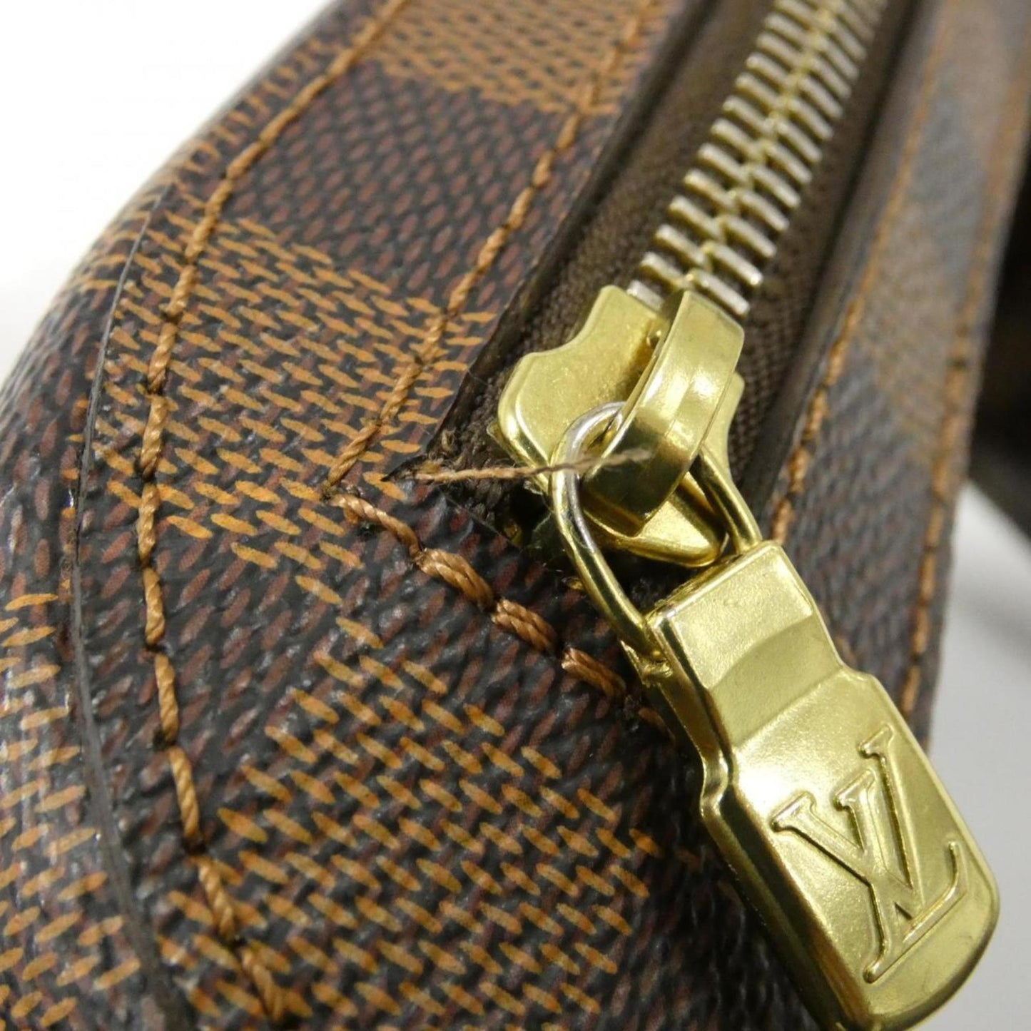 Louis Vuitton Geronimo, Brown, Canvas, shoulder