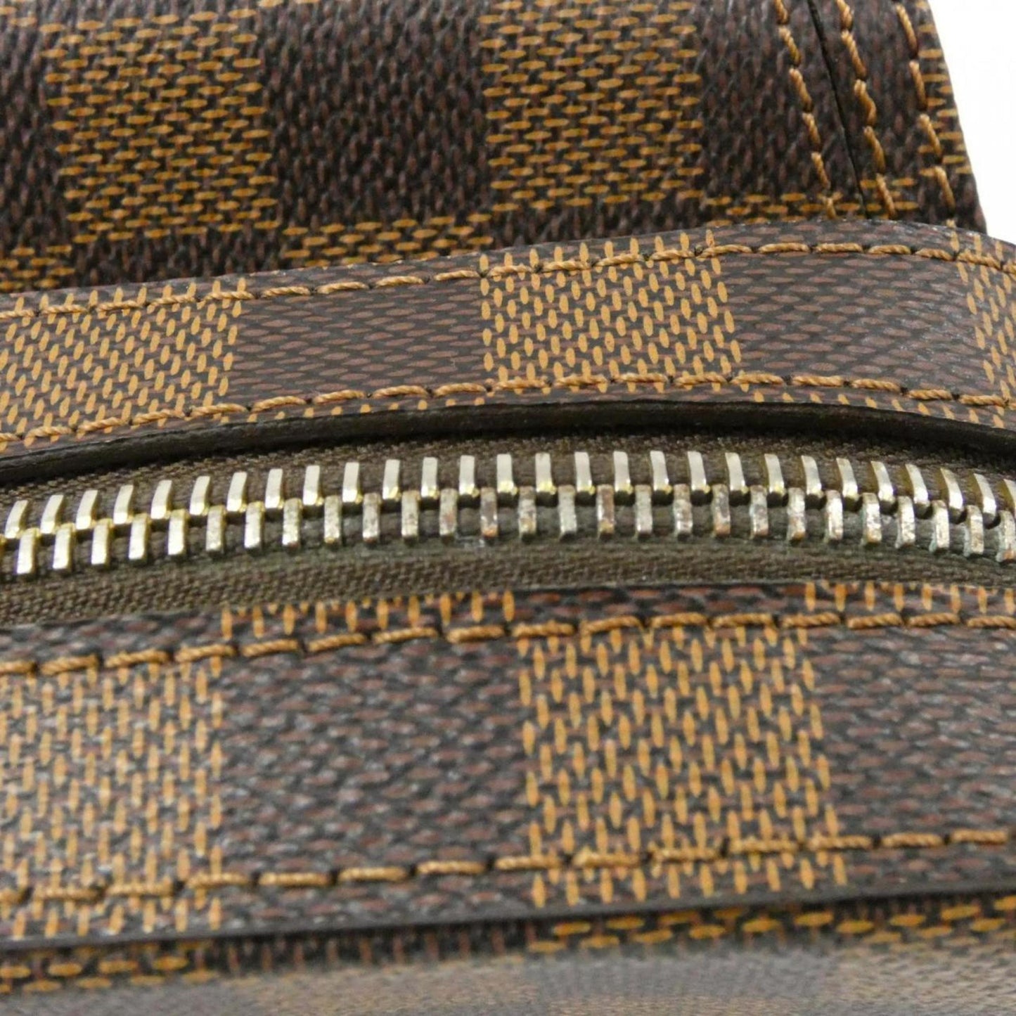 Louis Vuitton Geronimo, Brown, Canvas, shoulder