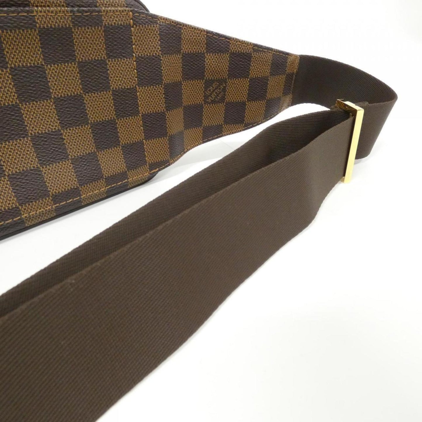 Louis Vuitton Geronimo, Brown, Canvas, shoulder