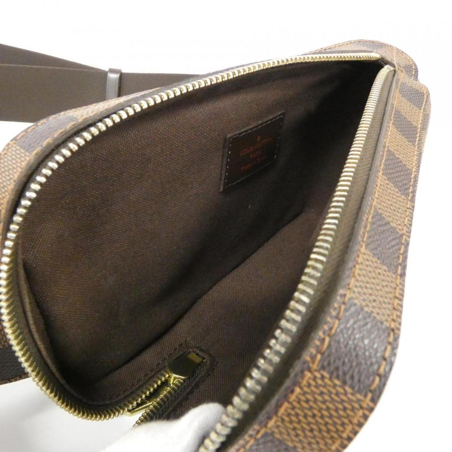 Louis Vuitton Geronimo, Brown, Canvas, shoulder