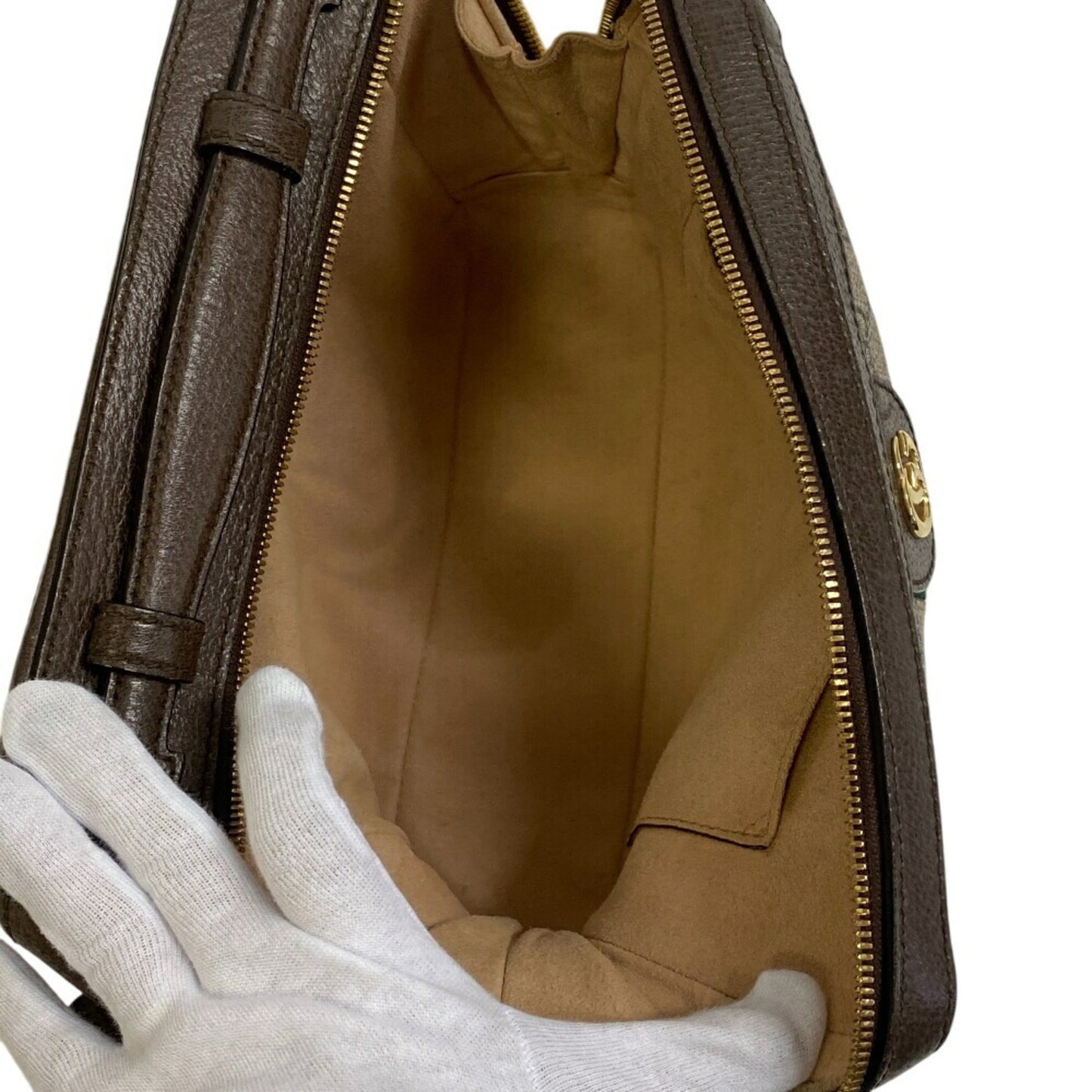 Gucci Ophidia, Brown, Canvas, shoulder