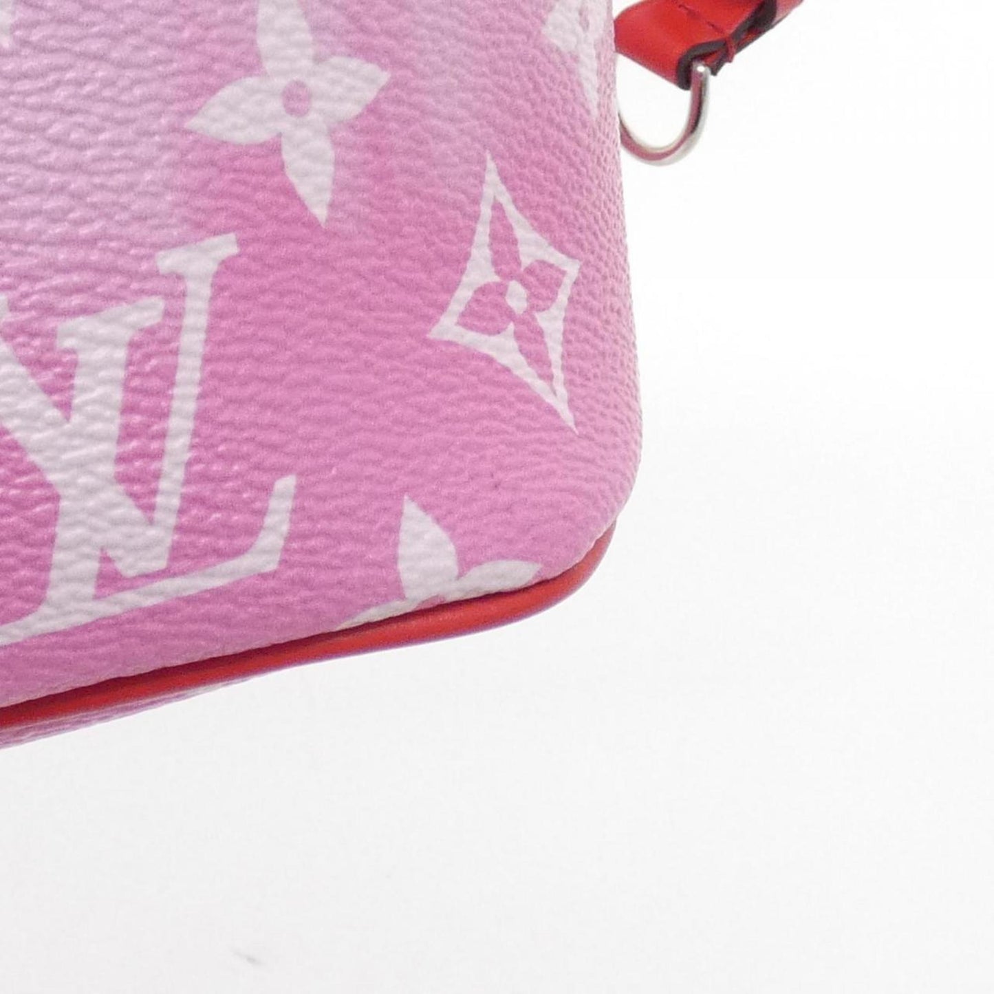Louis Vuitton Neverfull MM, Red, Canvas, tote