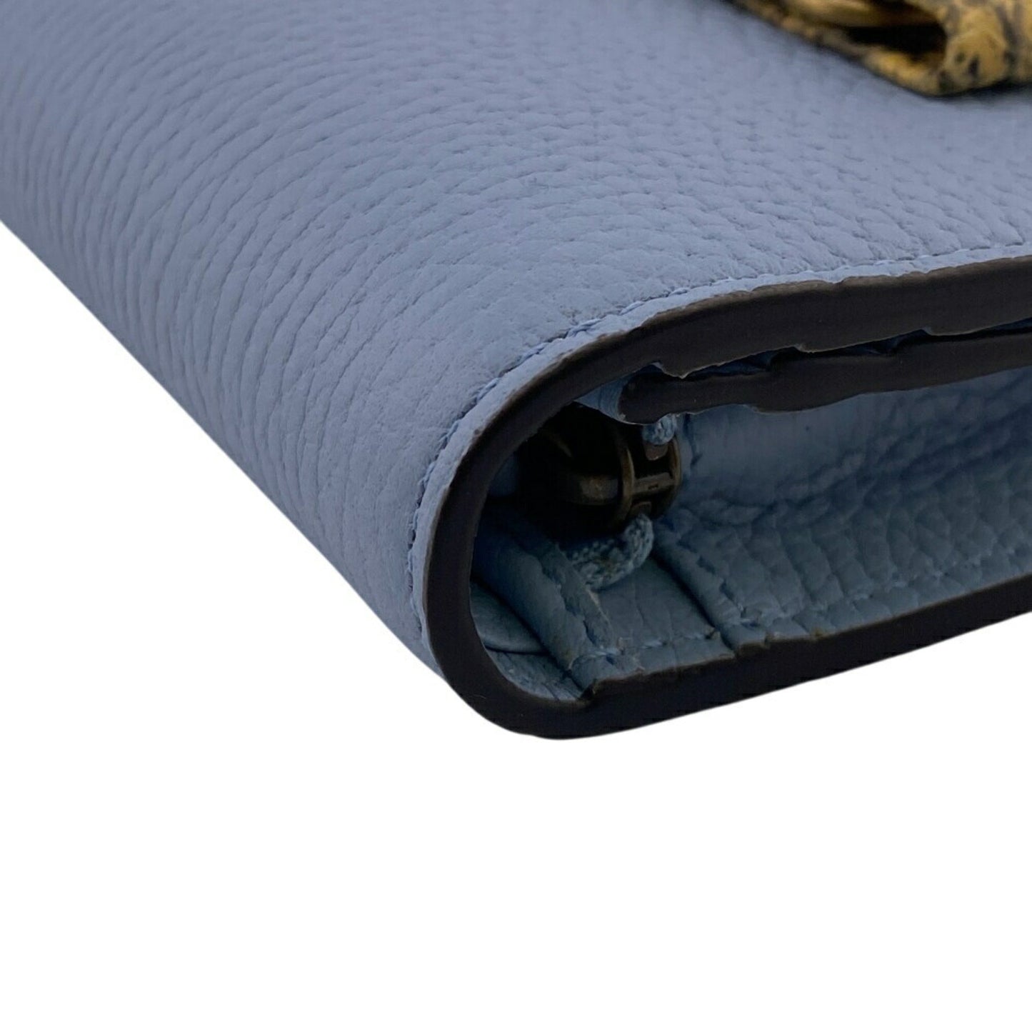 Gucci Interlocking G, Blue, Leather, wallet