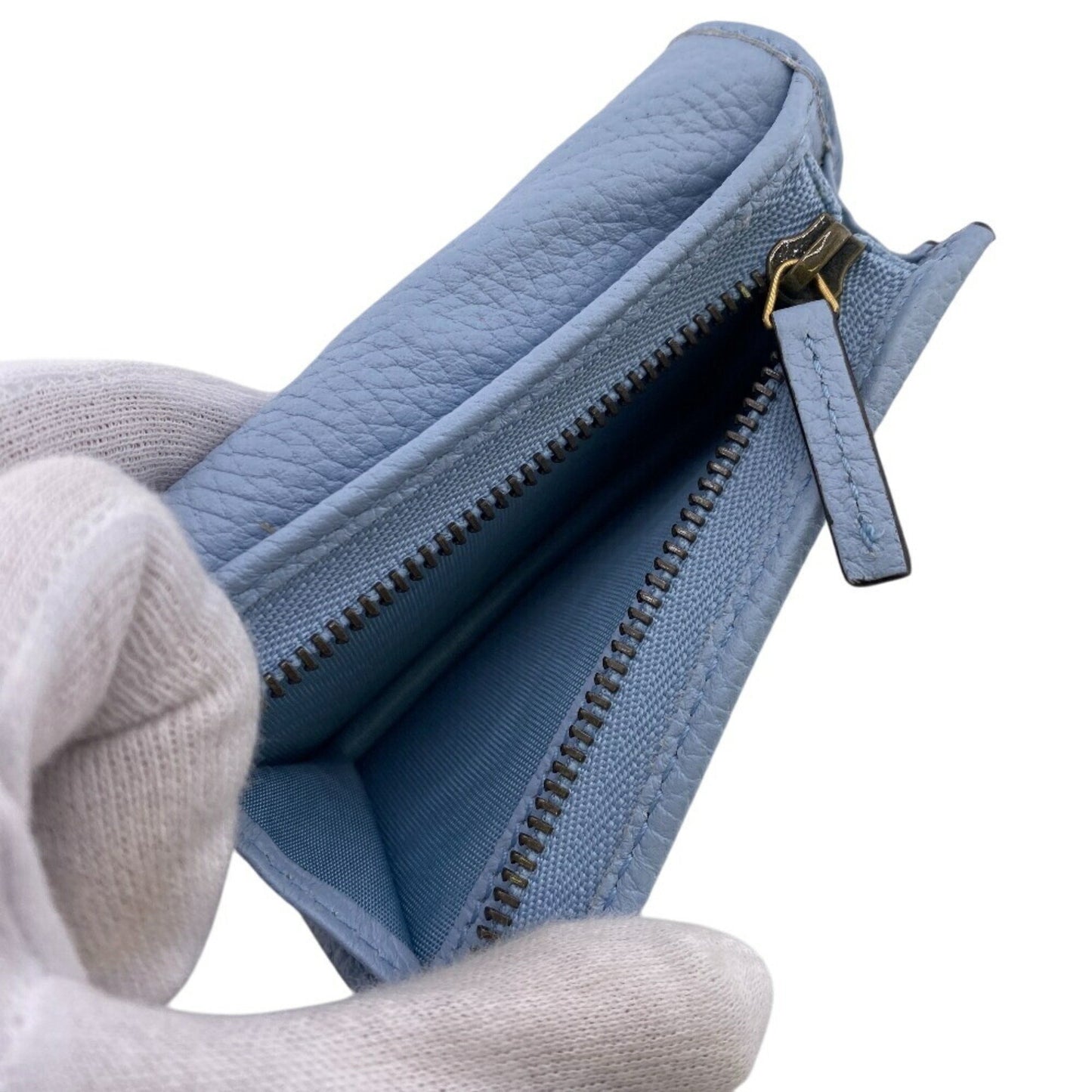 Gucci Interlocking G, Blue, Leather, wallet