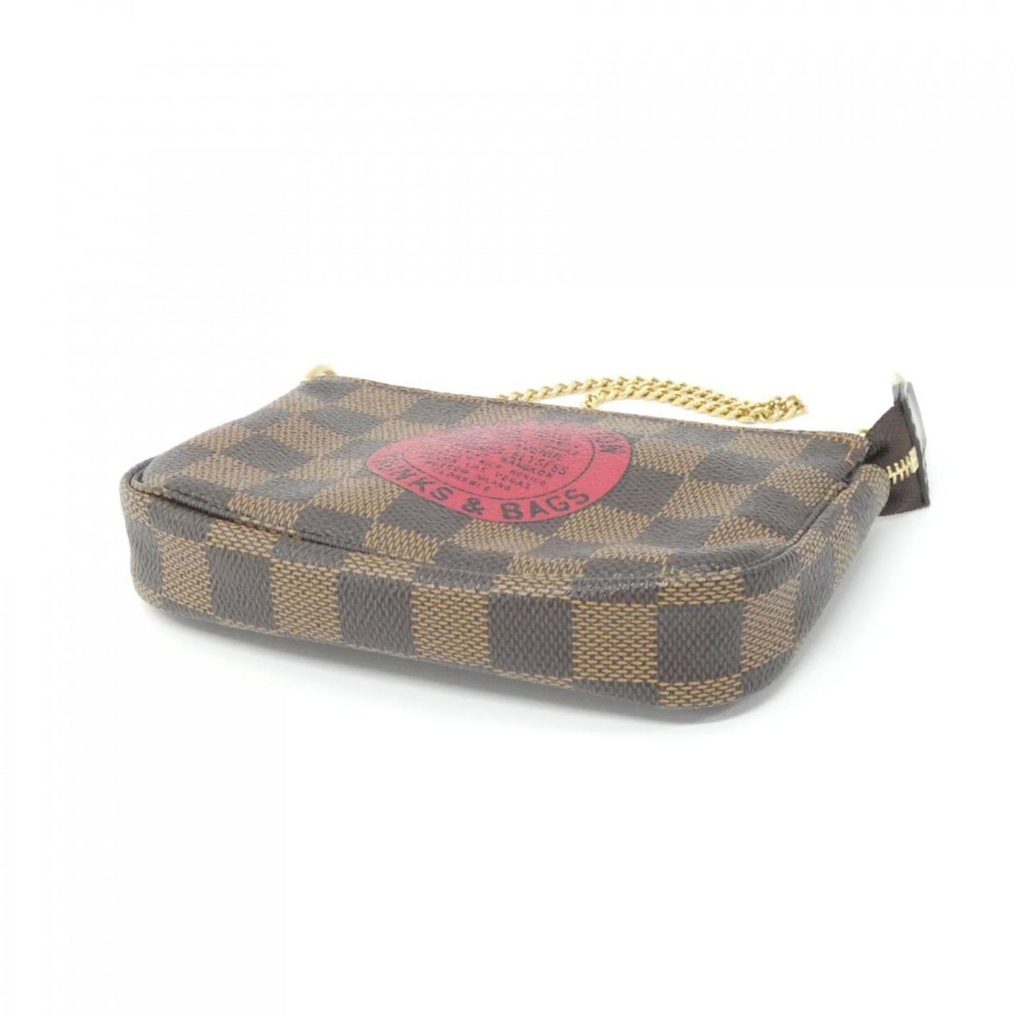 Louis Vuitton Mini Pochette Accessoires, Brown, Canvas, clutch