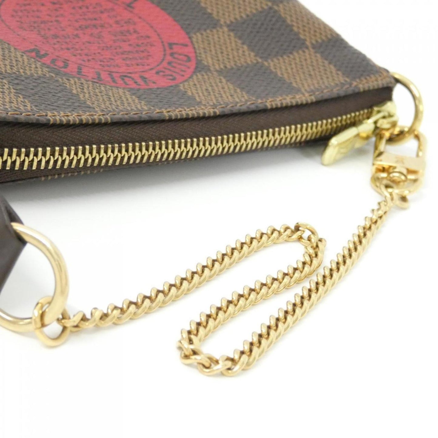 Louis Vuitton Mini Pochette Accessoires, Brown, Canvas, clutch