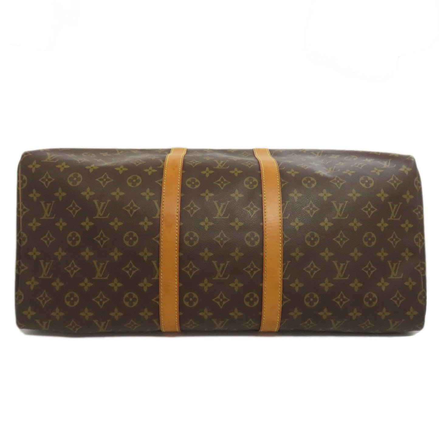 Louis Vuitton Keepall 55, Brown, Canvas, travel