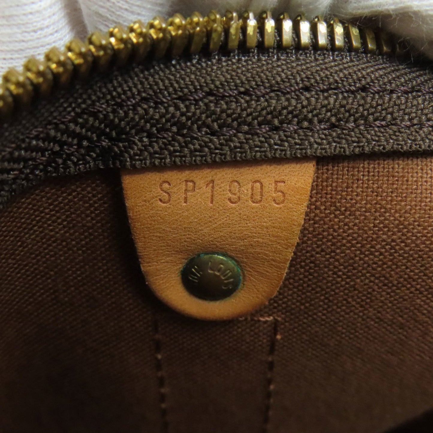 Louis Vuitton Keepall 55, Brown, Canvas, travel
