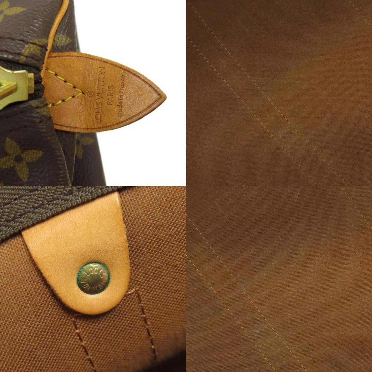 Louis Vuitton Keepall 55, Brown, Canvas, travel