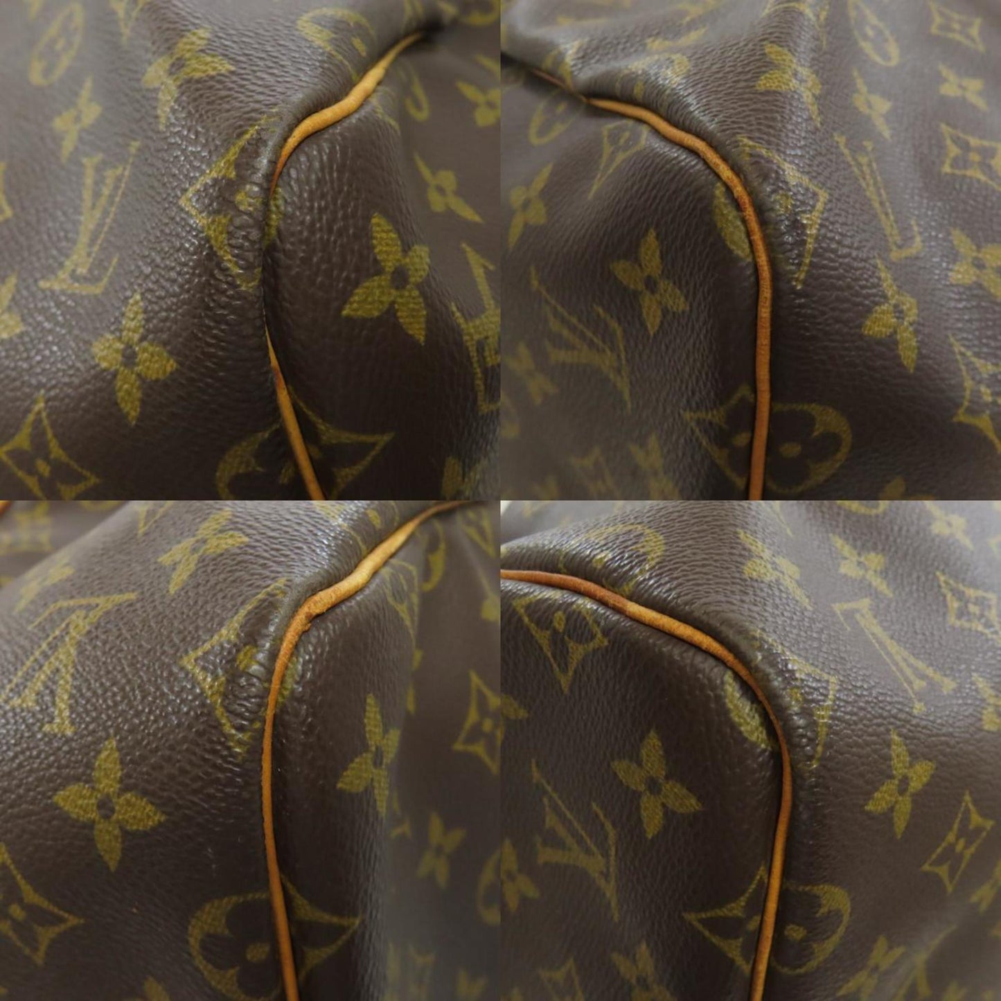 Louis Vuitton Keepall 55, Brown, Canvas, travel