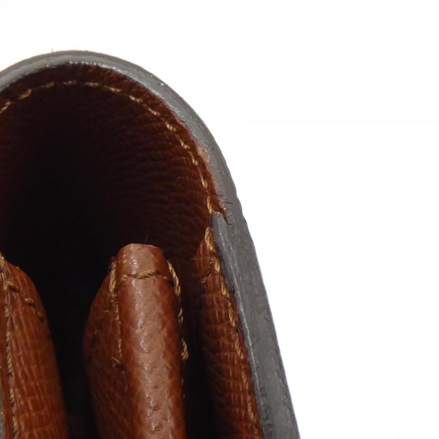 Louis Vuitton Porte Monnaie Credit, Brown, Canvas, wallet