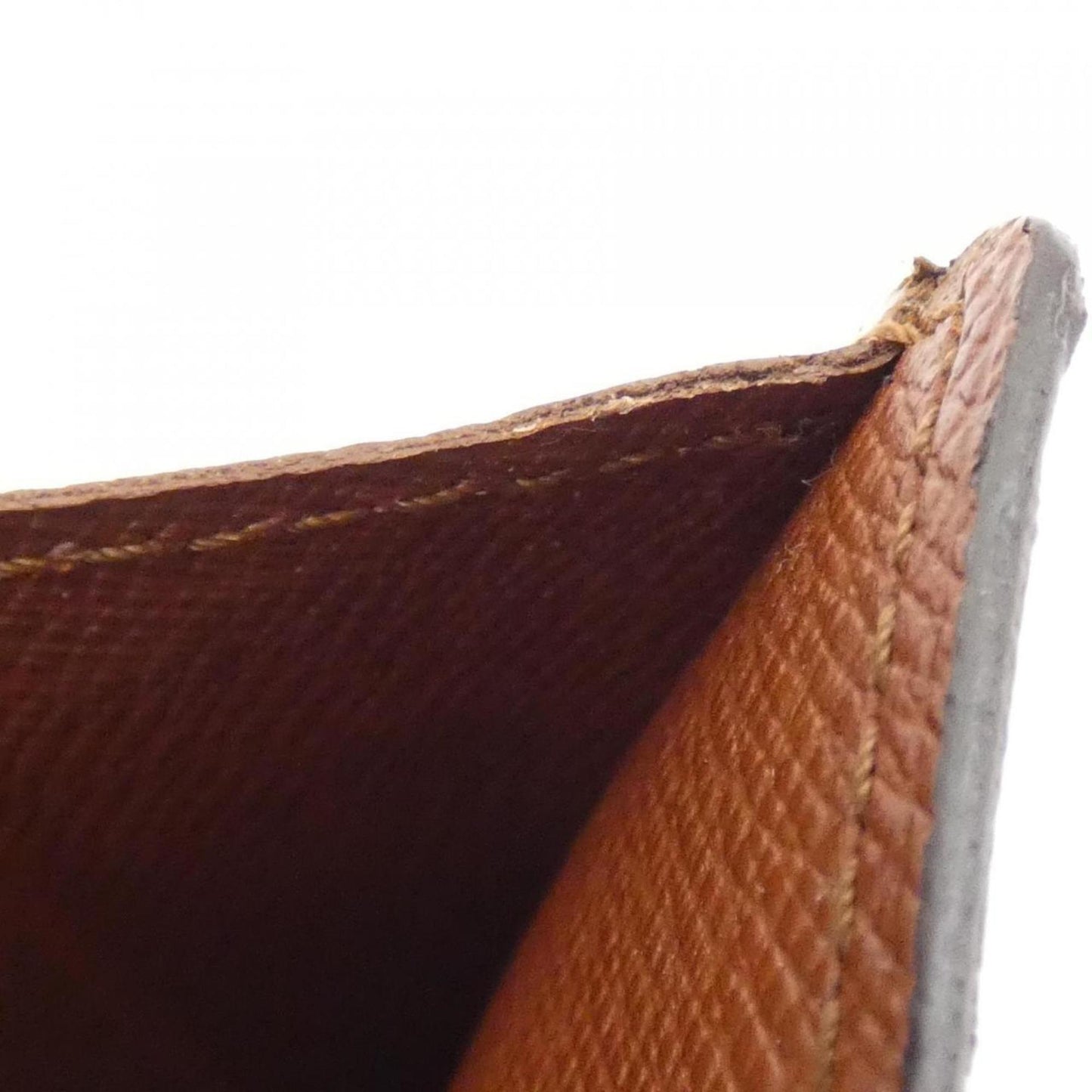 Louis Vuitton Porte Monnaie Credit, Brown, Canvas, wallet