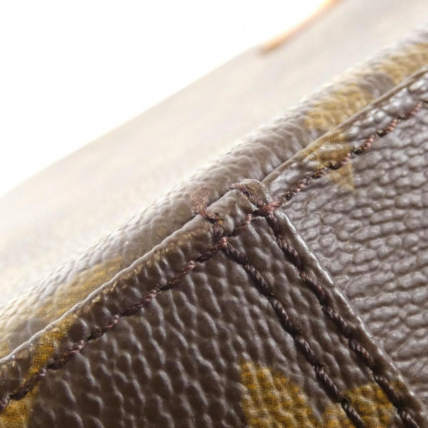 Louis Vuitton Spontini, Brown, Canvas, handbag