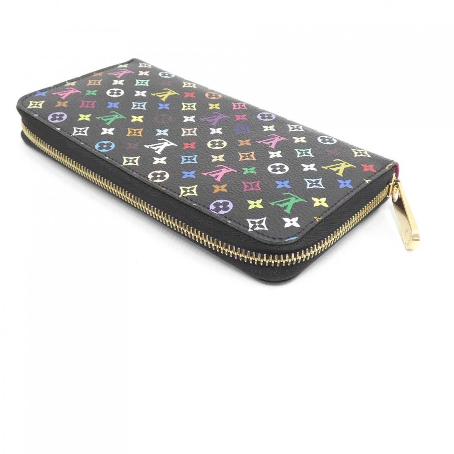 Louis Vuitton Portefeuille zippy, Black, Canvas, wallet