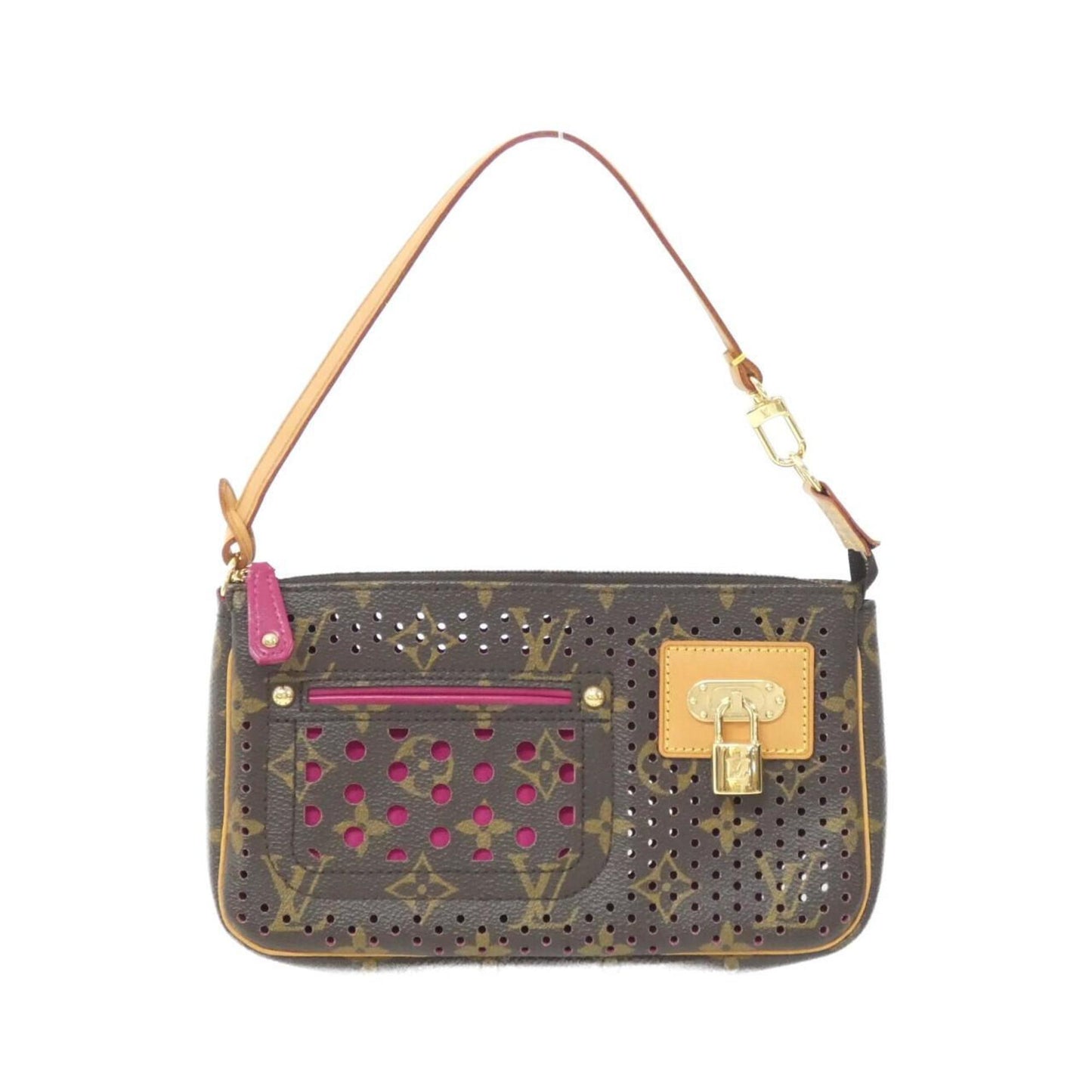 Louis Vuitton Pochette Accessoire, Brown, Canvas, clutch