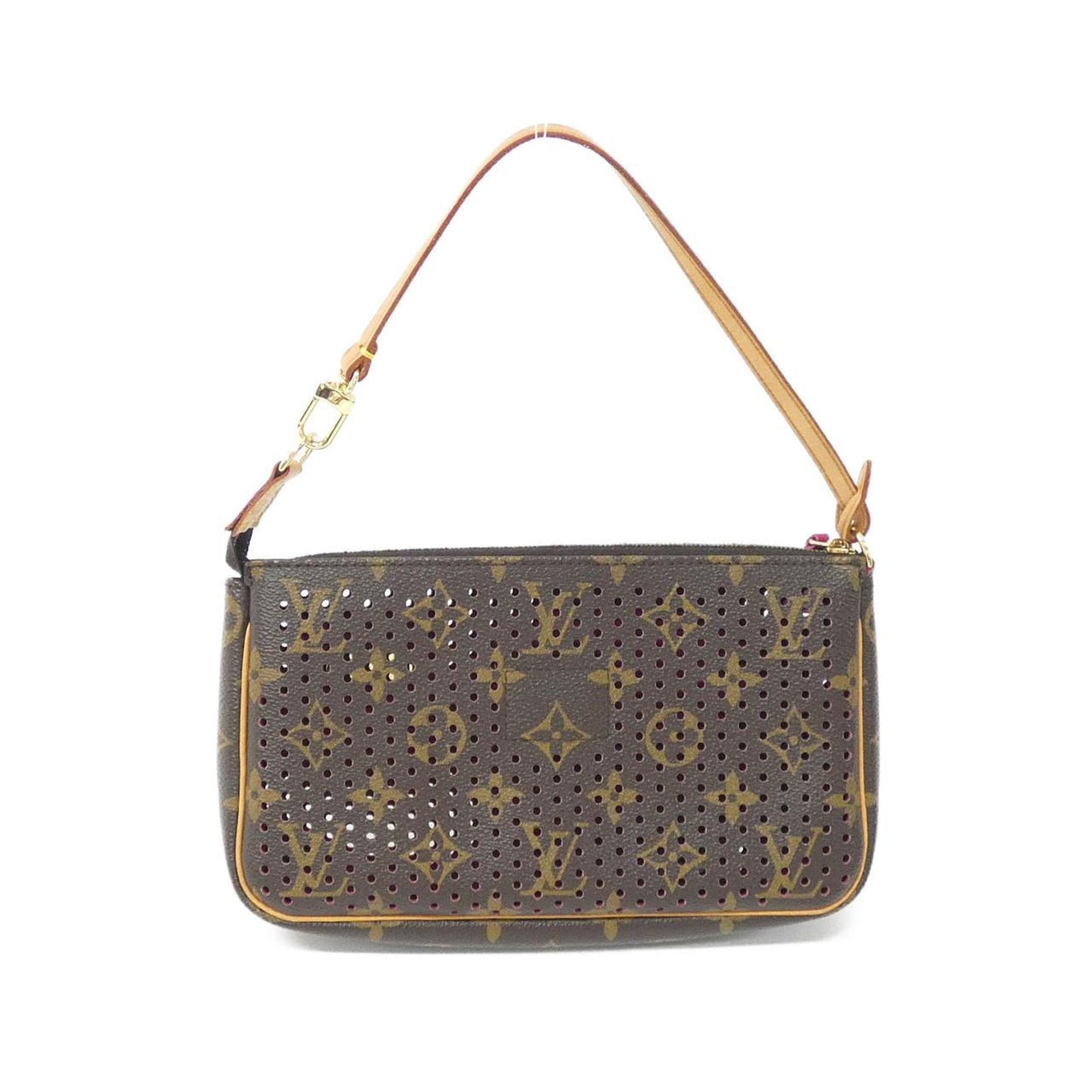 Louis Vuitton Pochette Accessoire, Brown, Canvas, clutch