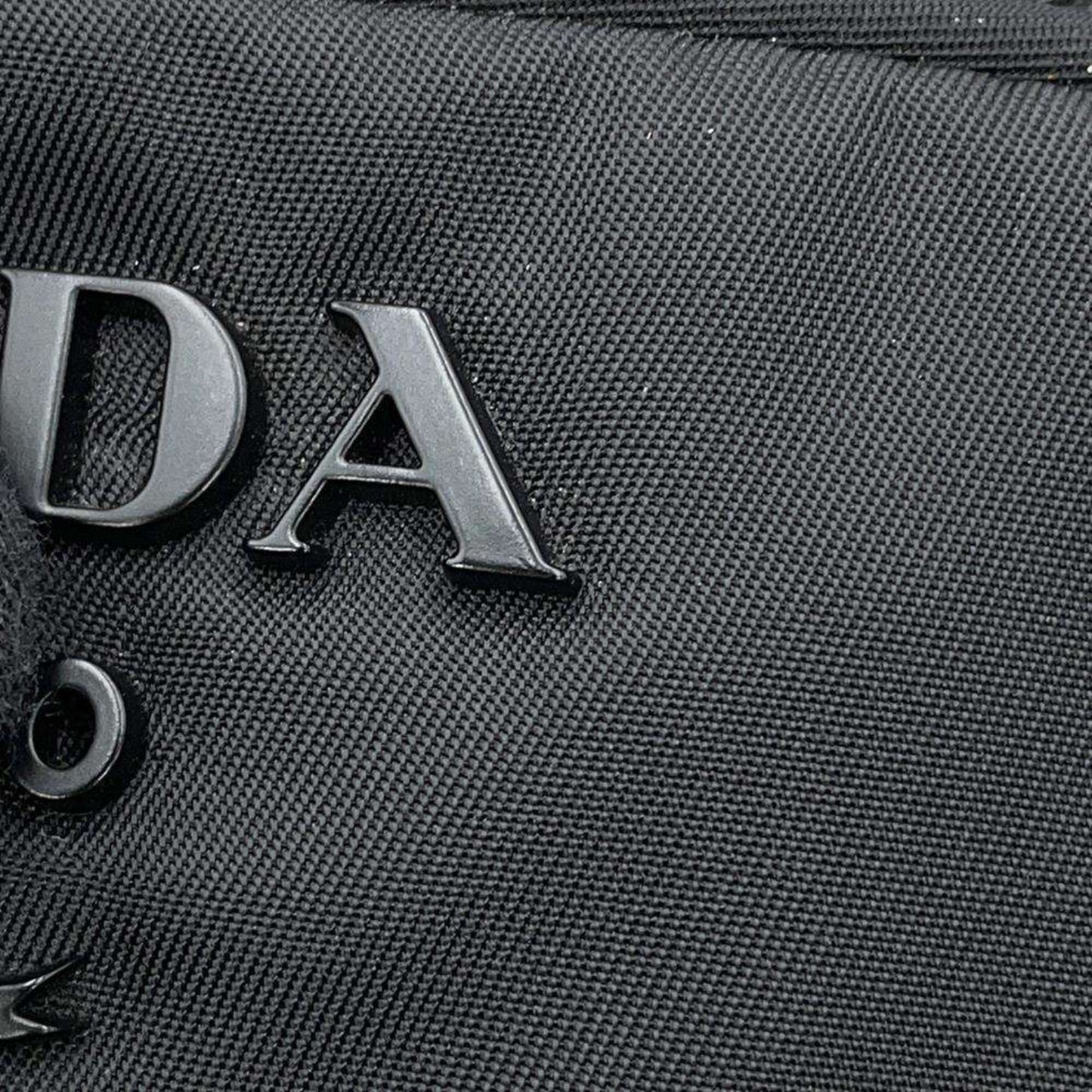 Prada, Black, NYLON, handbag