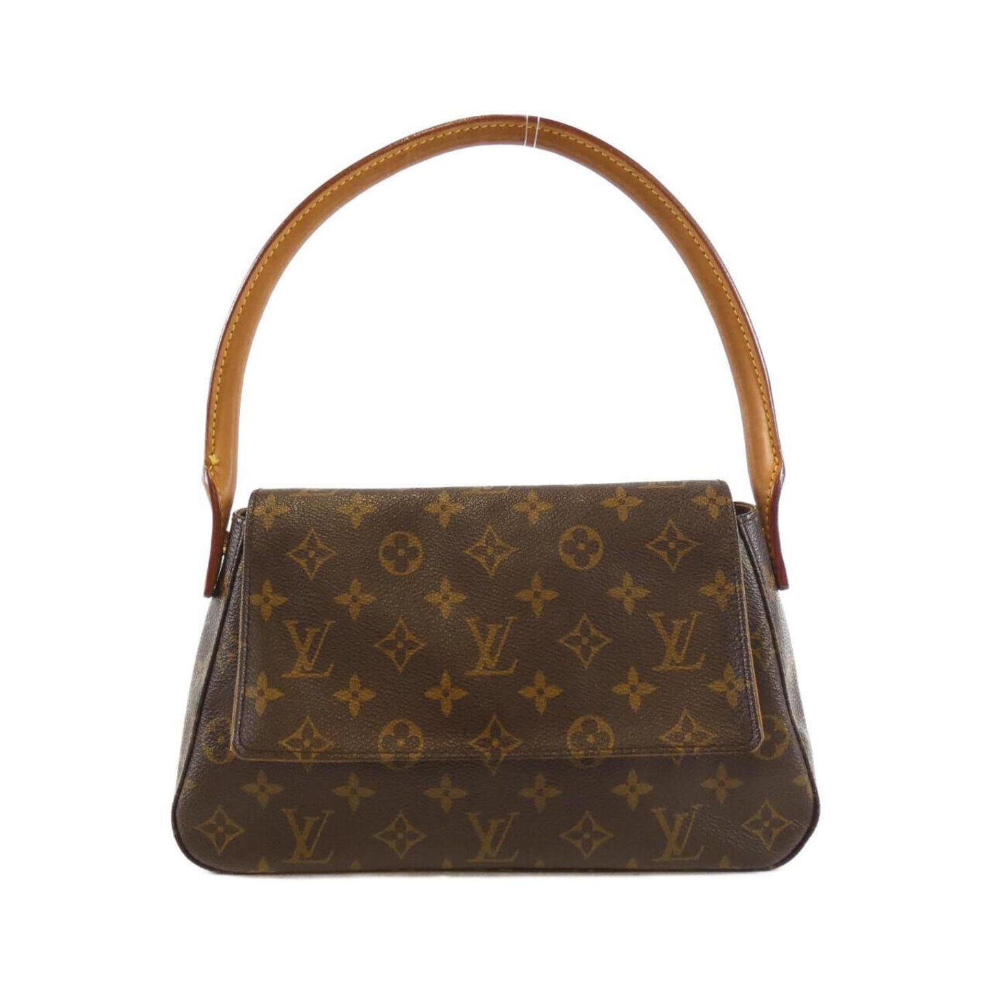 Louis Vuitton Mini looping, Brown, Canvas, shoulder