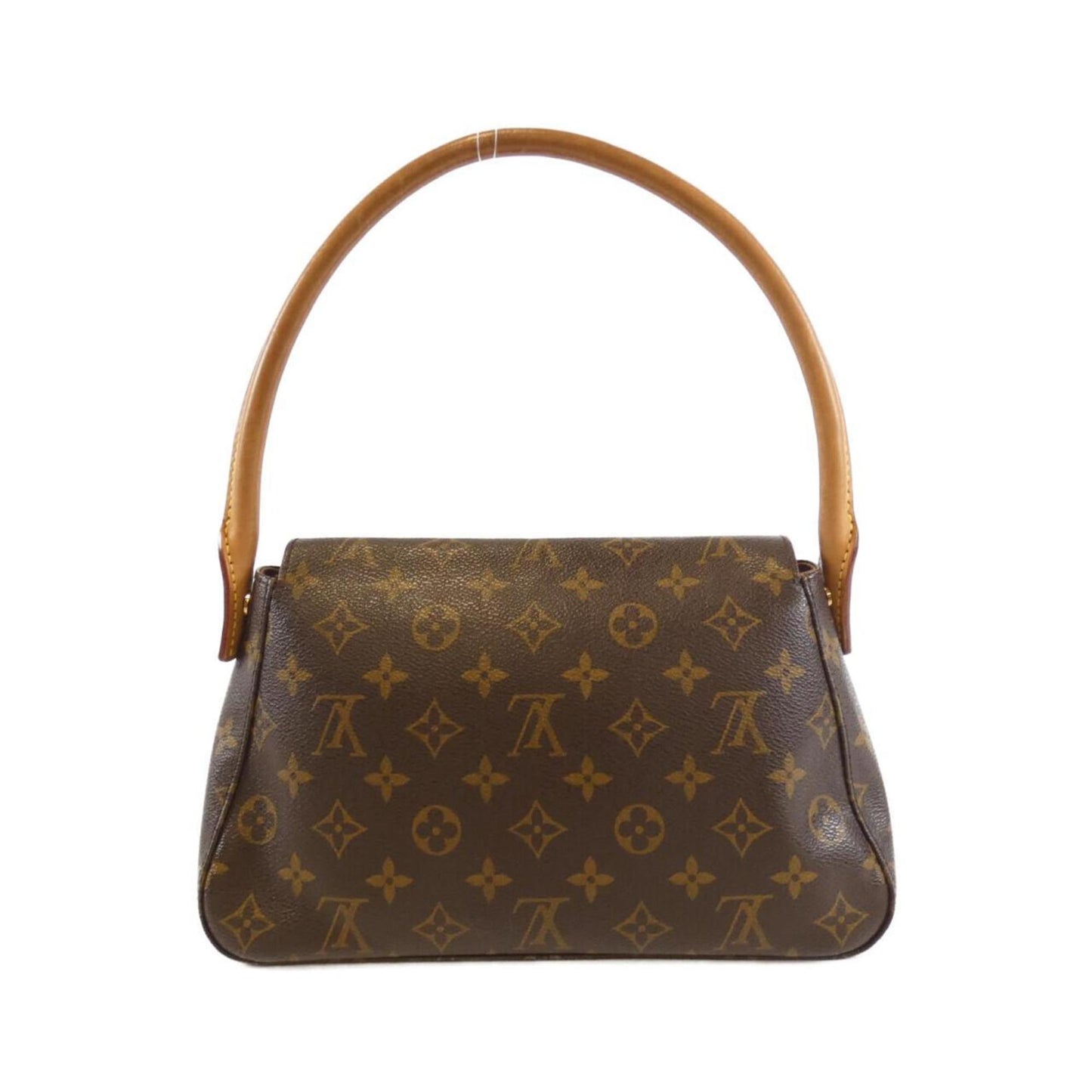 Louis Vuitton Mini looping, Brown, Canvas, shoulder