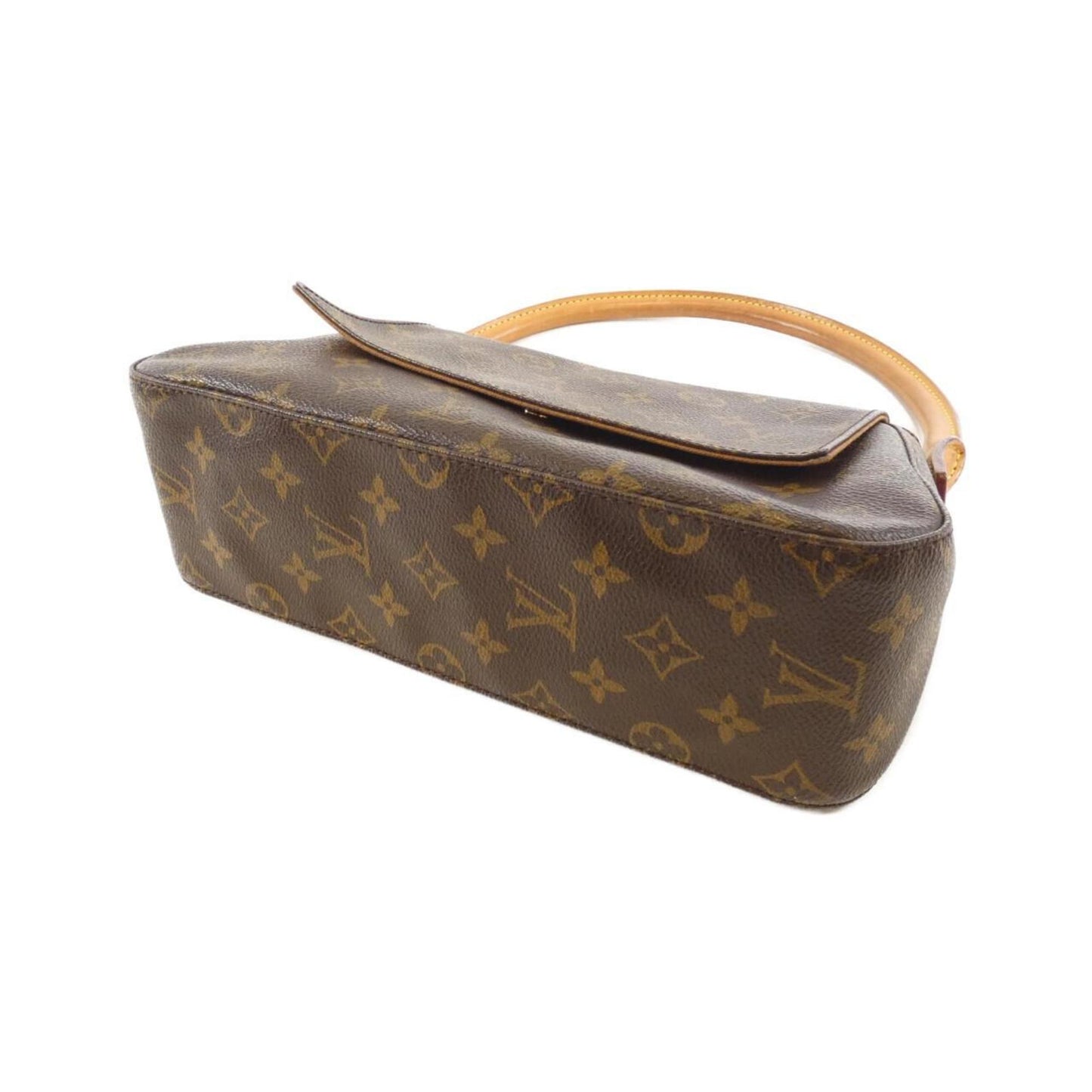 Louis Vuitton Mini looping, Brown, Canvas, shoulder
