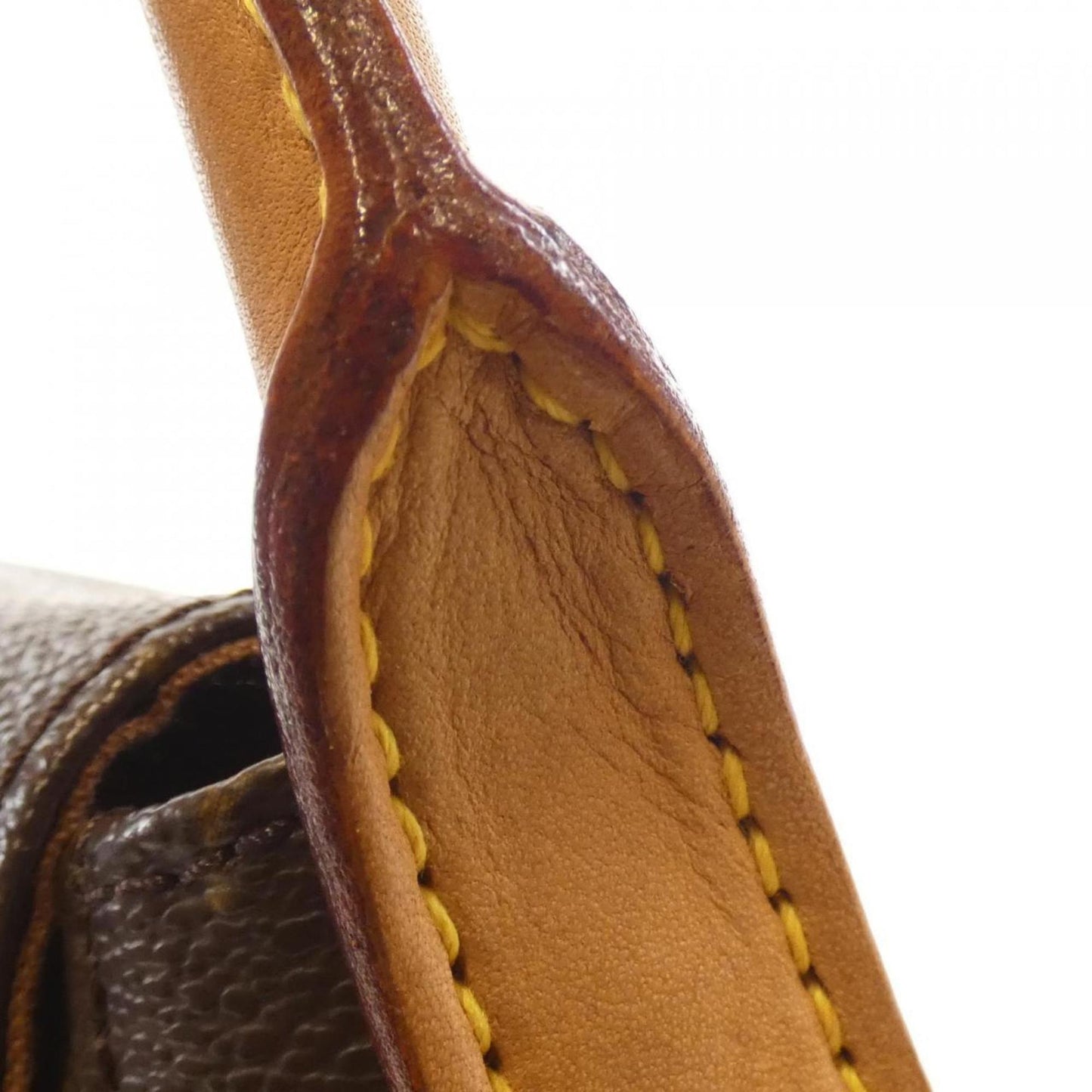 Louis Vuitton Mini looping, Brown, Canvas, shoulder