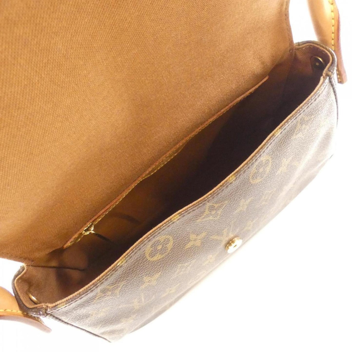 Louis Vuitton Mini looping, Brown, Canvas, shoulder