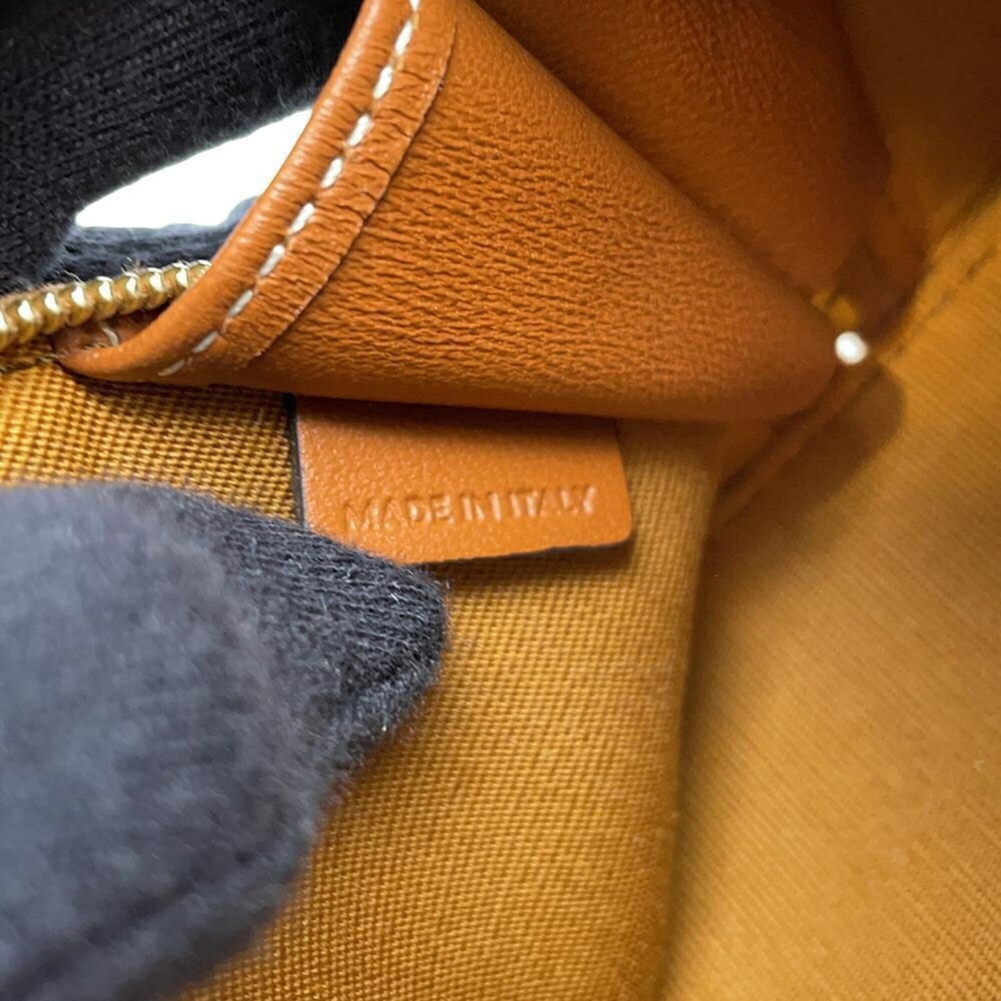Céline Triomphe, Brown, Canvas, clutch