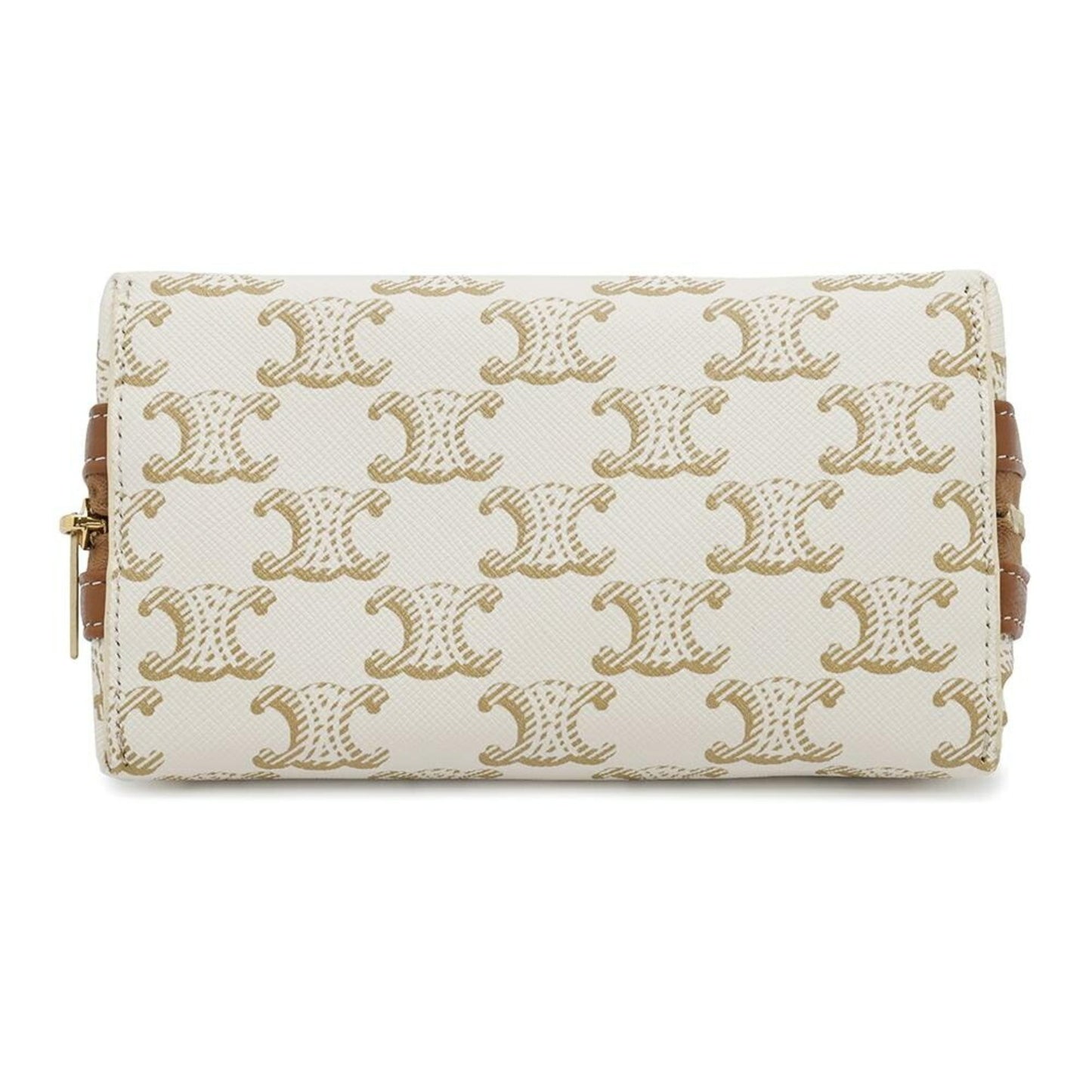 Céline Triomphe, Brown, Canvas, clutch