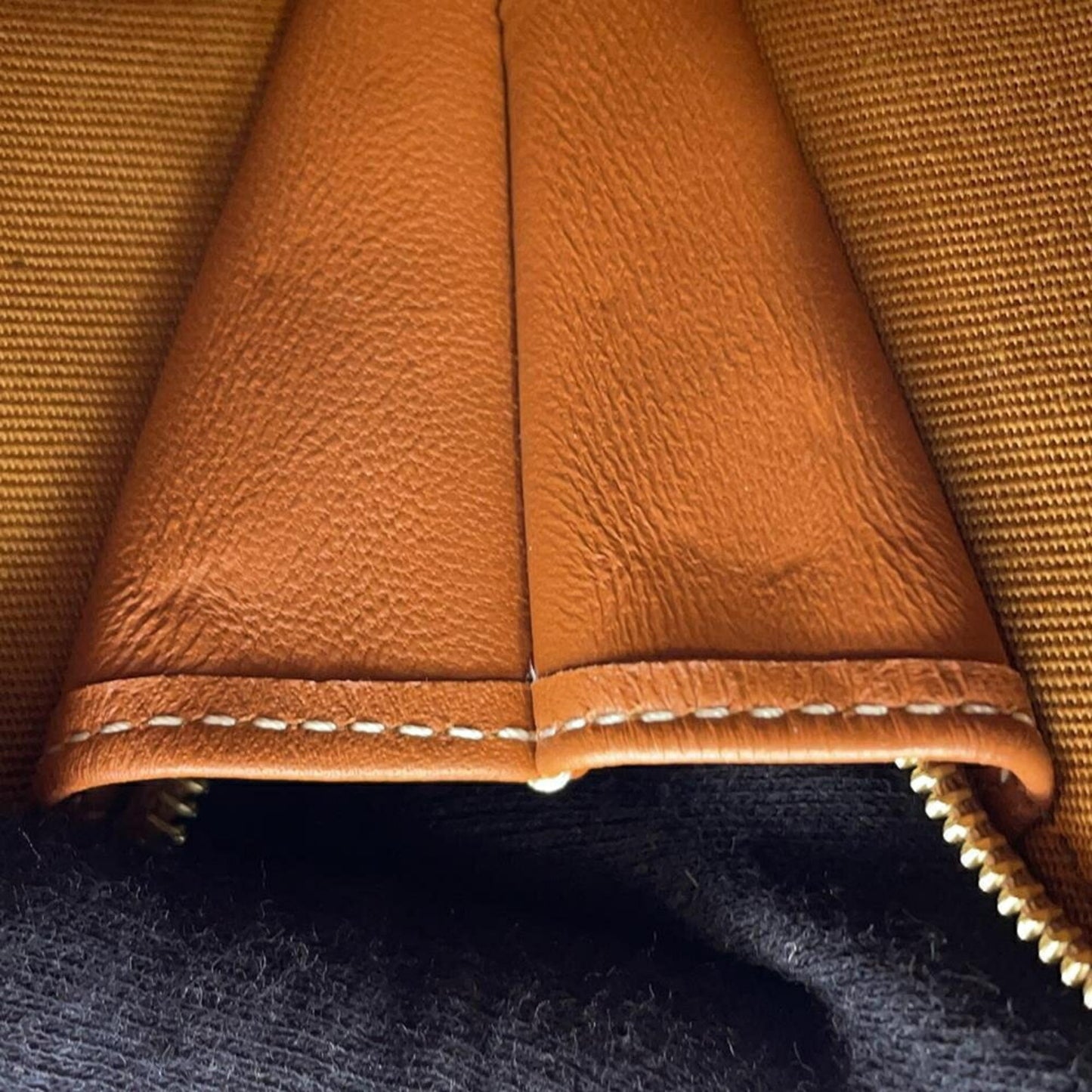Céline Triomphe, Brown, Canvas, clutch