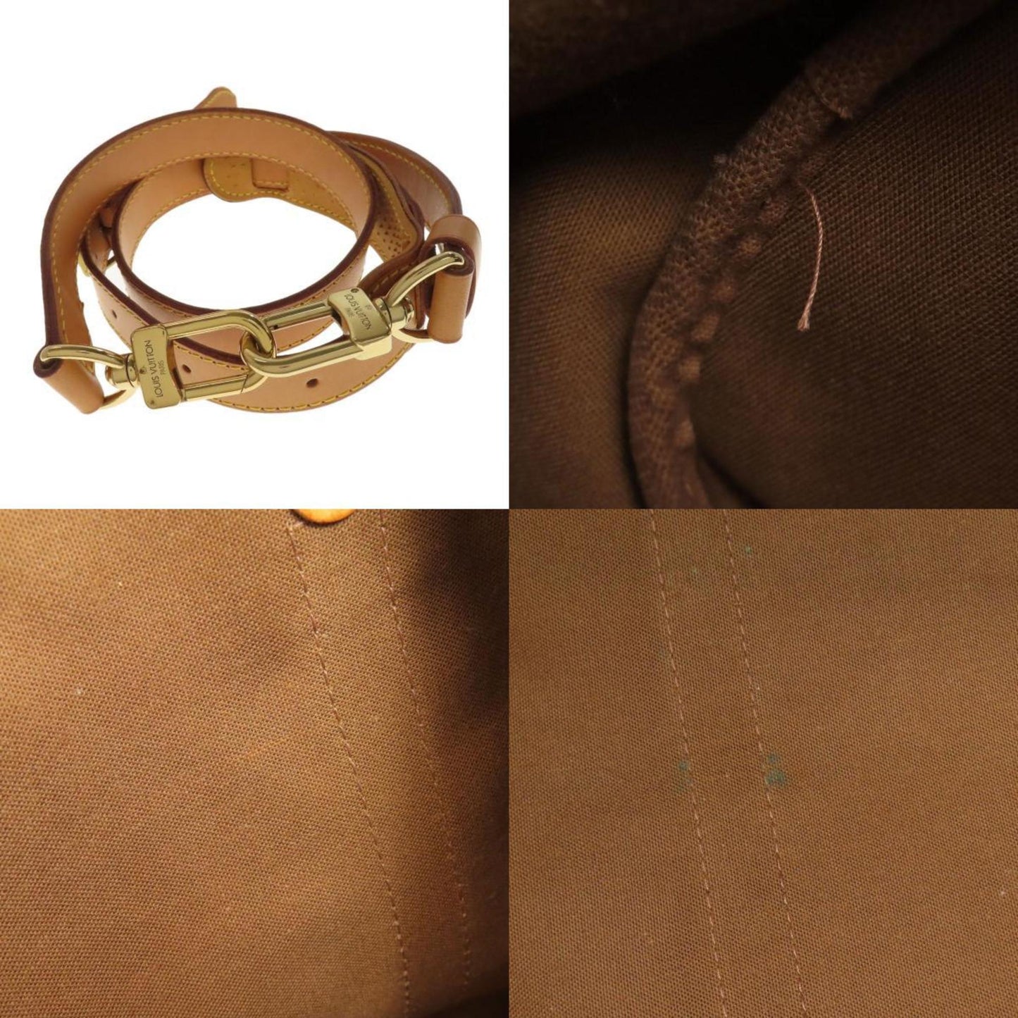 Louis Vuitton Keepall Bandouliere 55, Brown, Canvas, travel