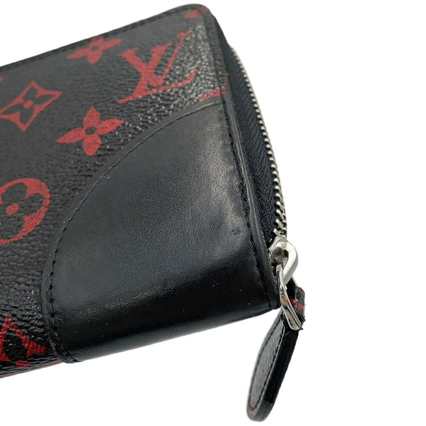 Louis Vuitton Monogram, Black, Canvas, wallet