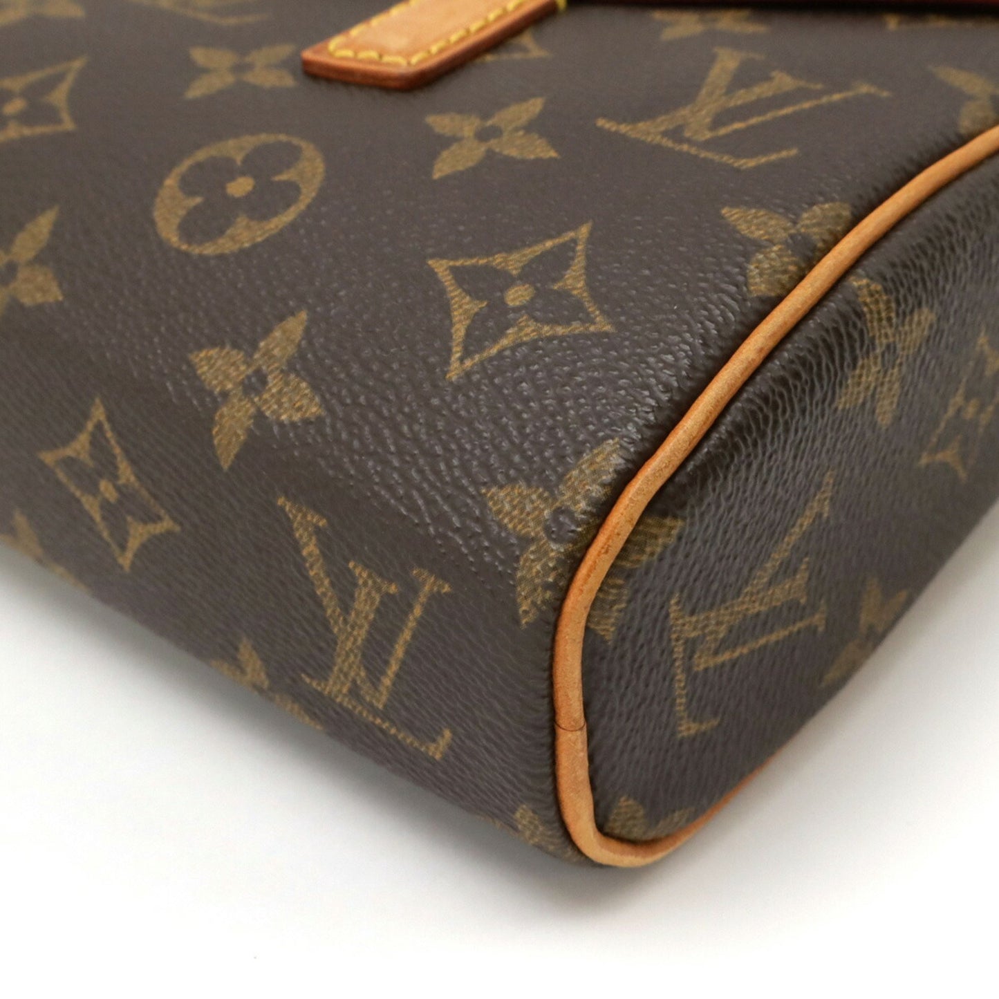 Louis Vuitton Sonatine, Brown, Canvas, handbag