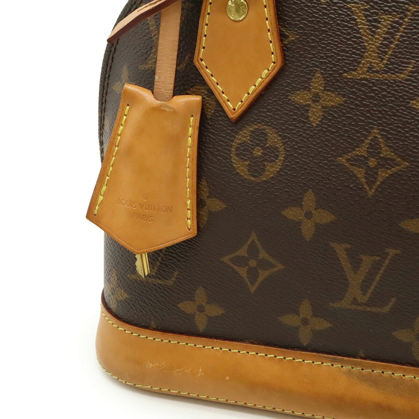 Louis Vuitton Alma BB, Brown, Canvas, handbag