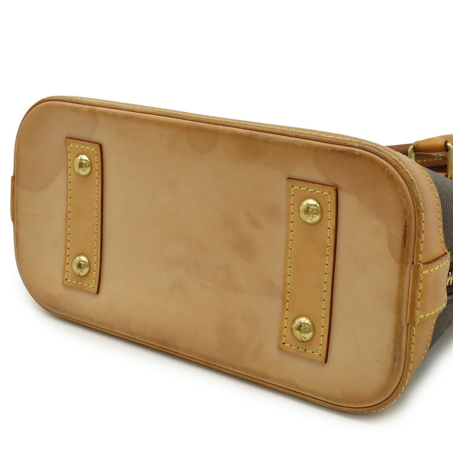 Louis Vuitton Alma BB, Brown, Canvas, handbag