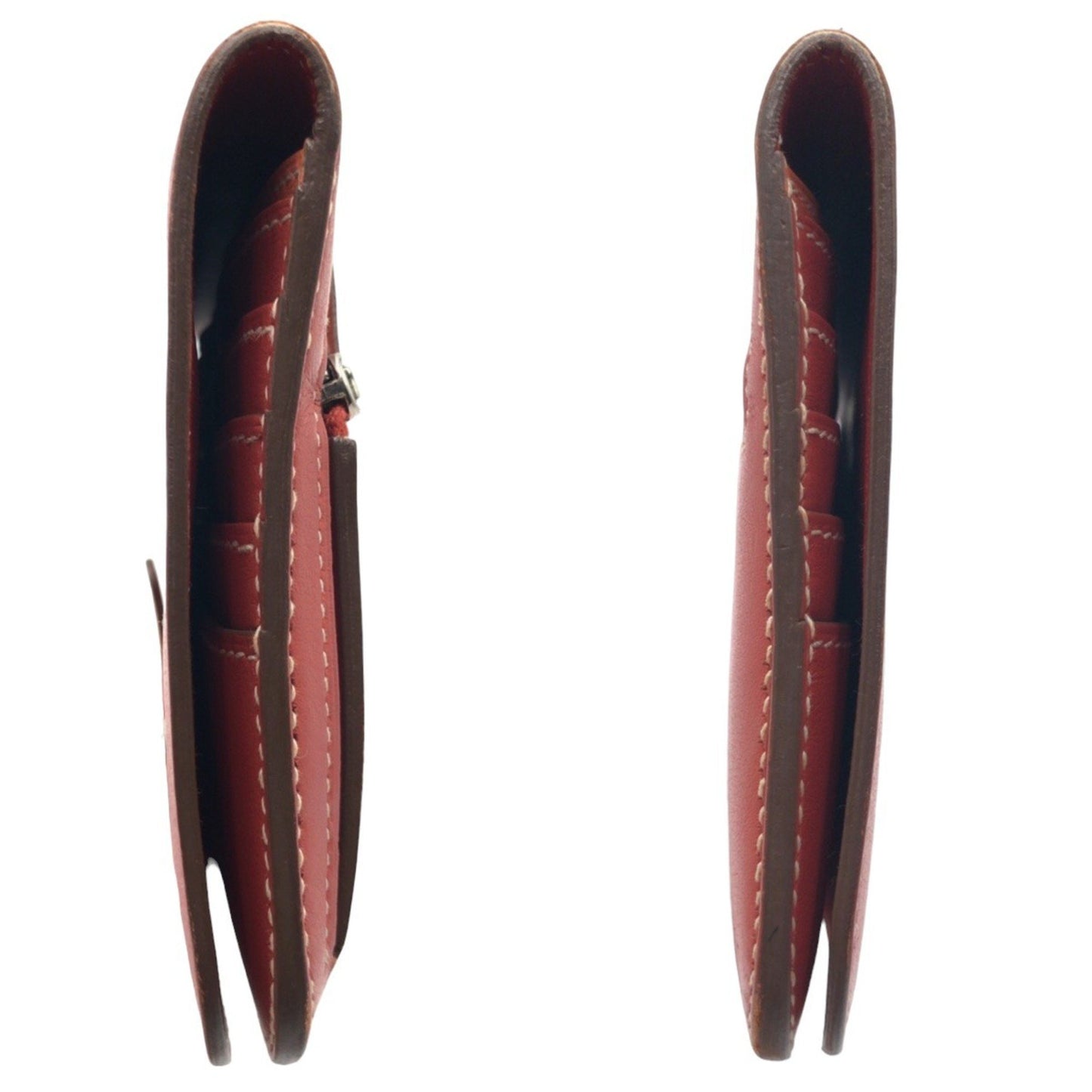 Hermès Dogon, Red, Leather, wallet