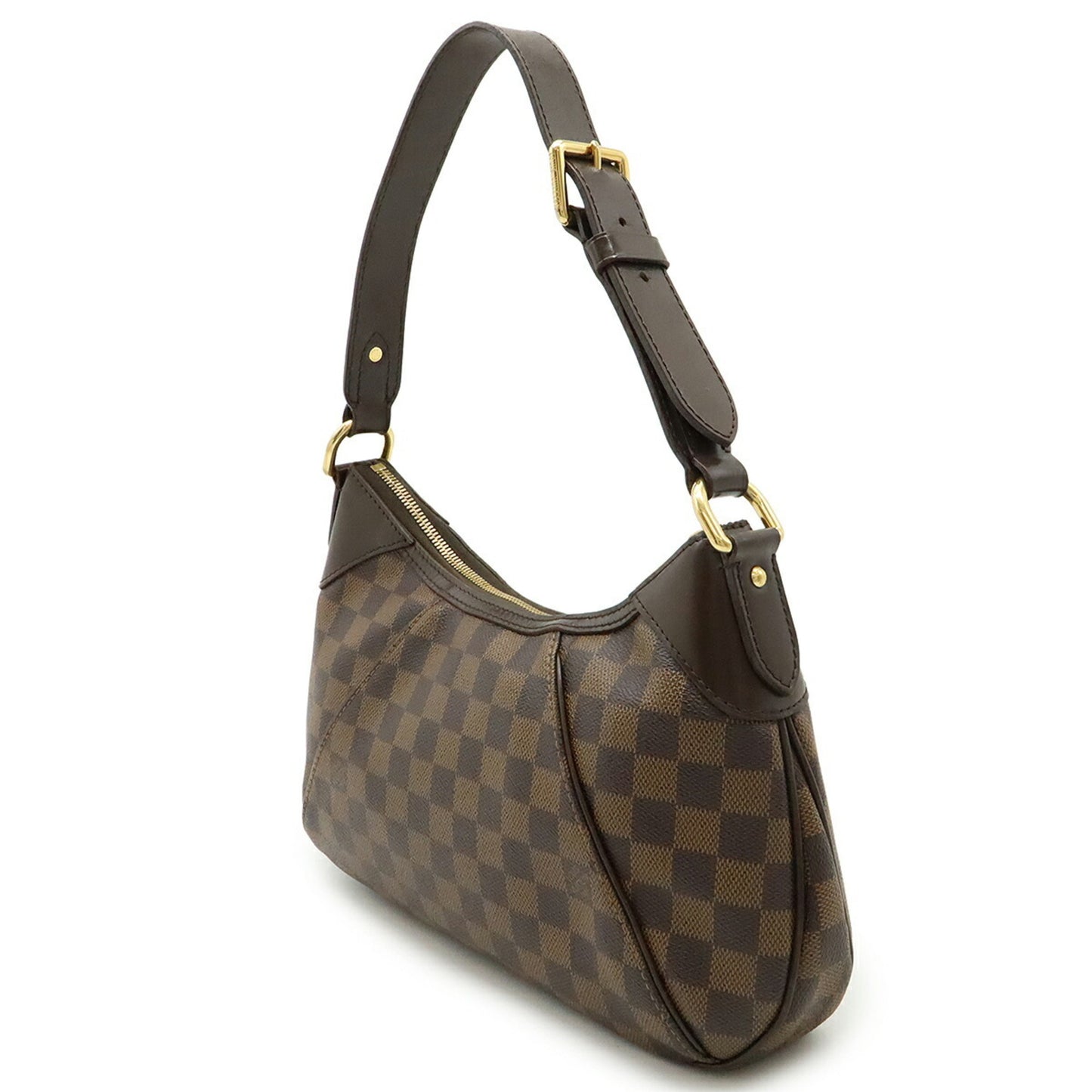 Louis Vuitton Thames, Brown, Canvas, shoulder