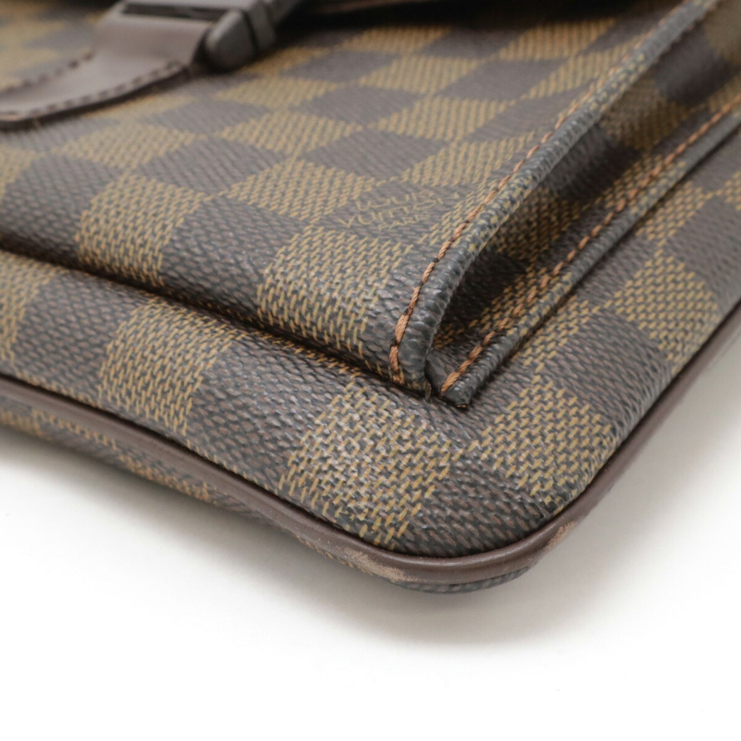 Louis Vuitton Melville, Brown, Canvas, clutch