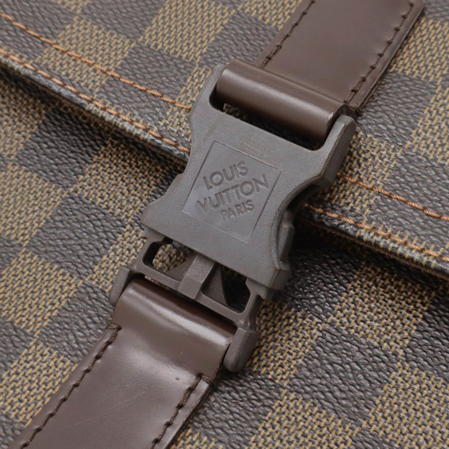 Louis Vuitton Melville, Brown, Canvas, clutch