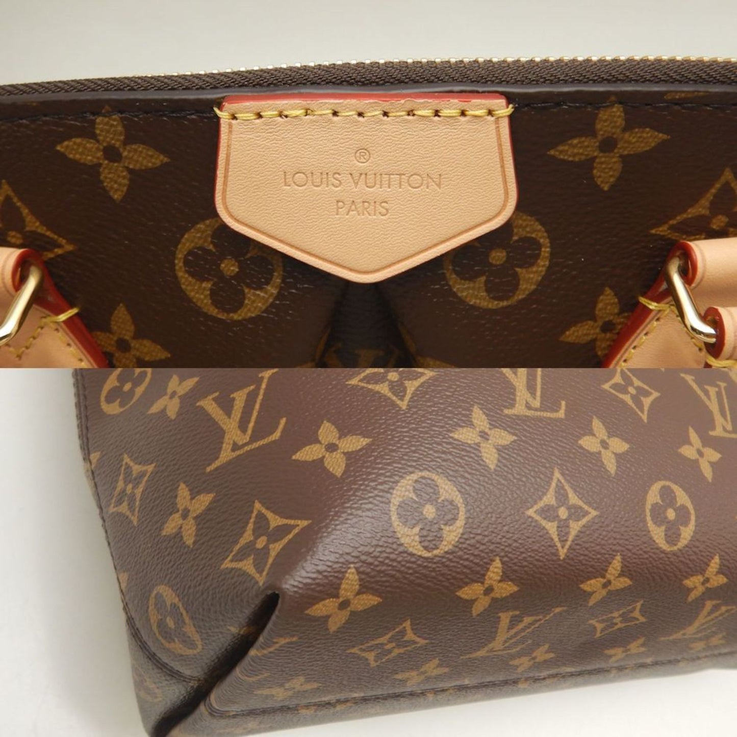 Louis Vuitton Boetie, Brown, Canvas, tote