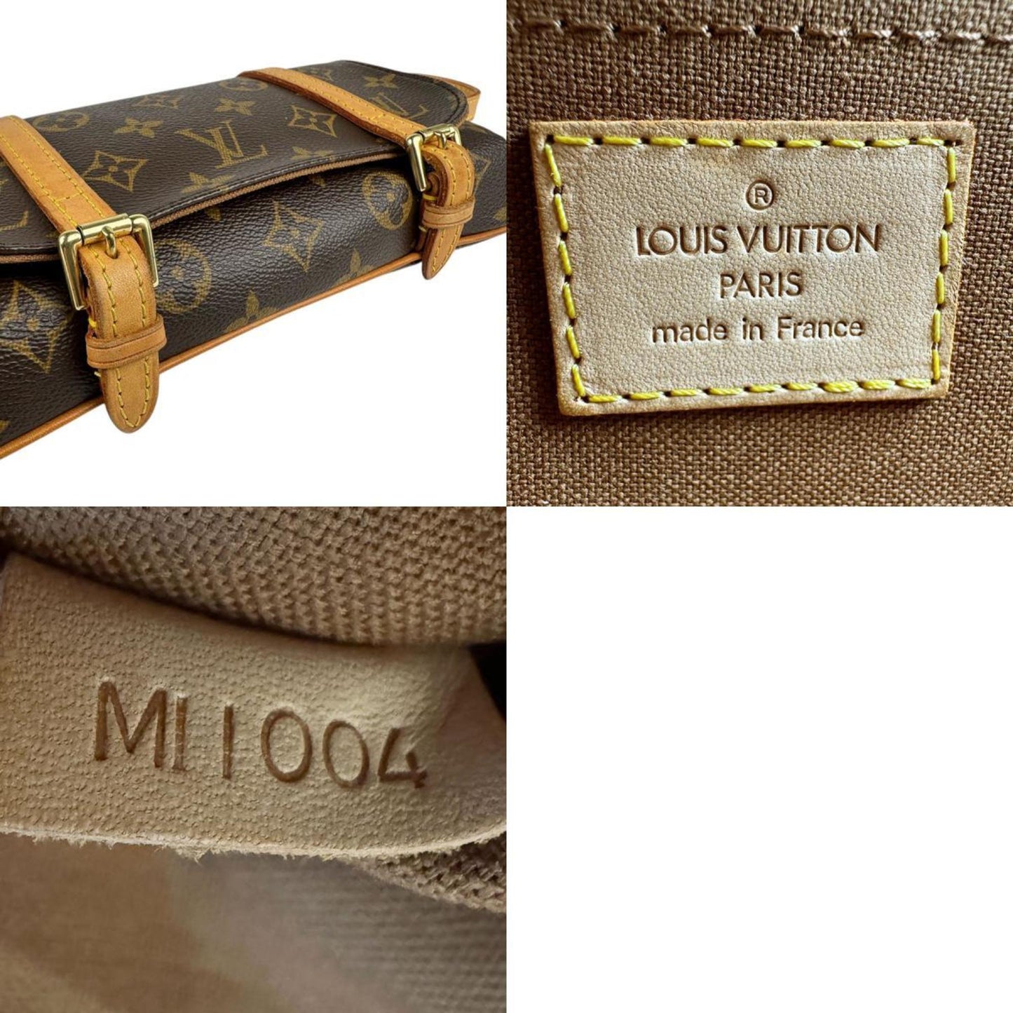 Louis Vuitton Marelle, Brown, Canvas, shoulder