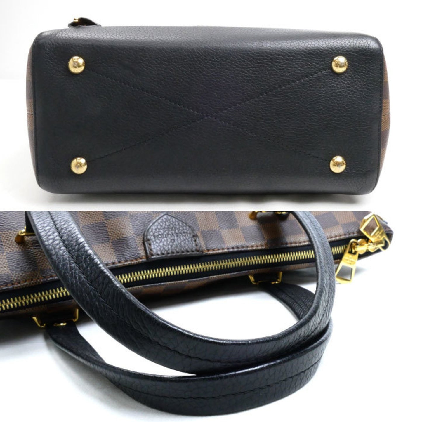 Louis Vuitton Hyde Park, Brown, Canvas, shoulder