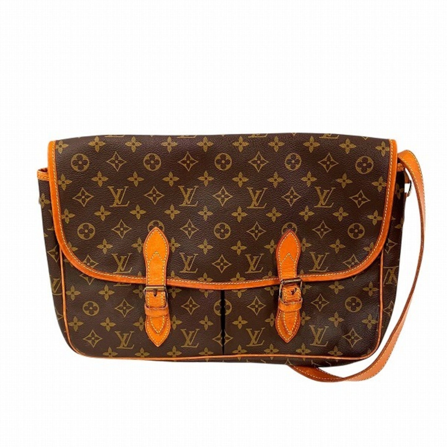 Louis Vuitton Gibecière, Brown, Canvas, shoulder