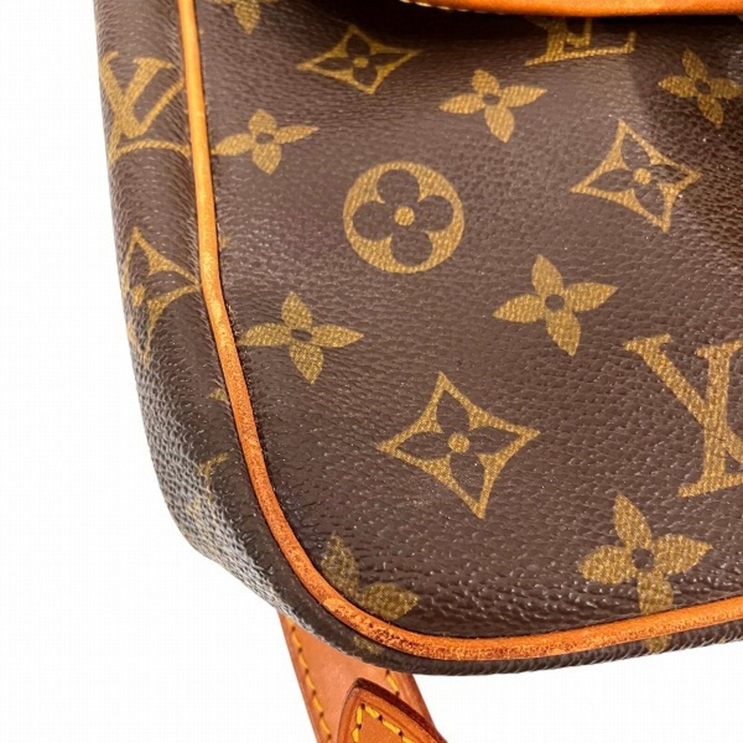 Louis Vuitton Gibecière, Brown, Canvas, shoulder