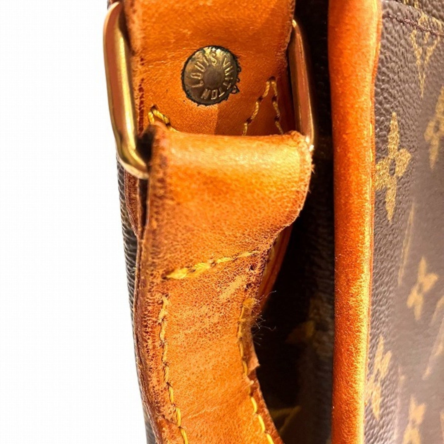Louis Vuitton Gibecière, Brown, Canvas, shoulder