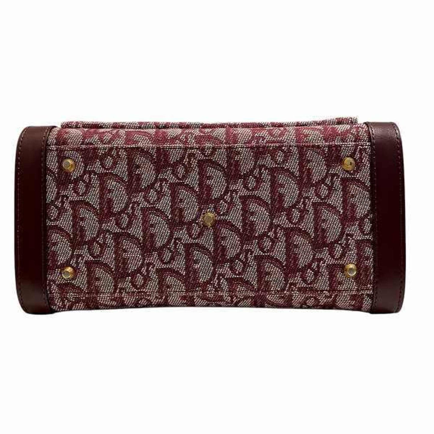 Dior Trotter, Burgundy, Canvas, handbag