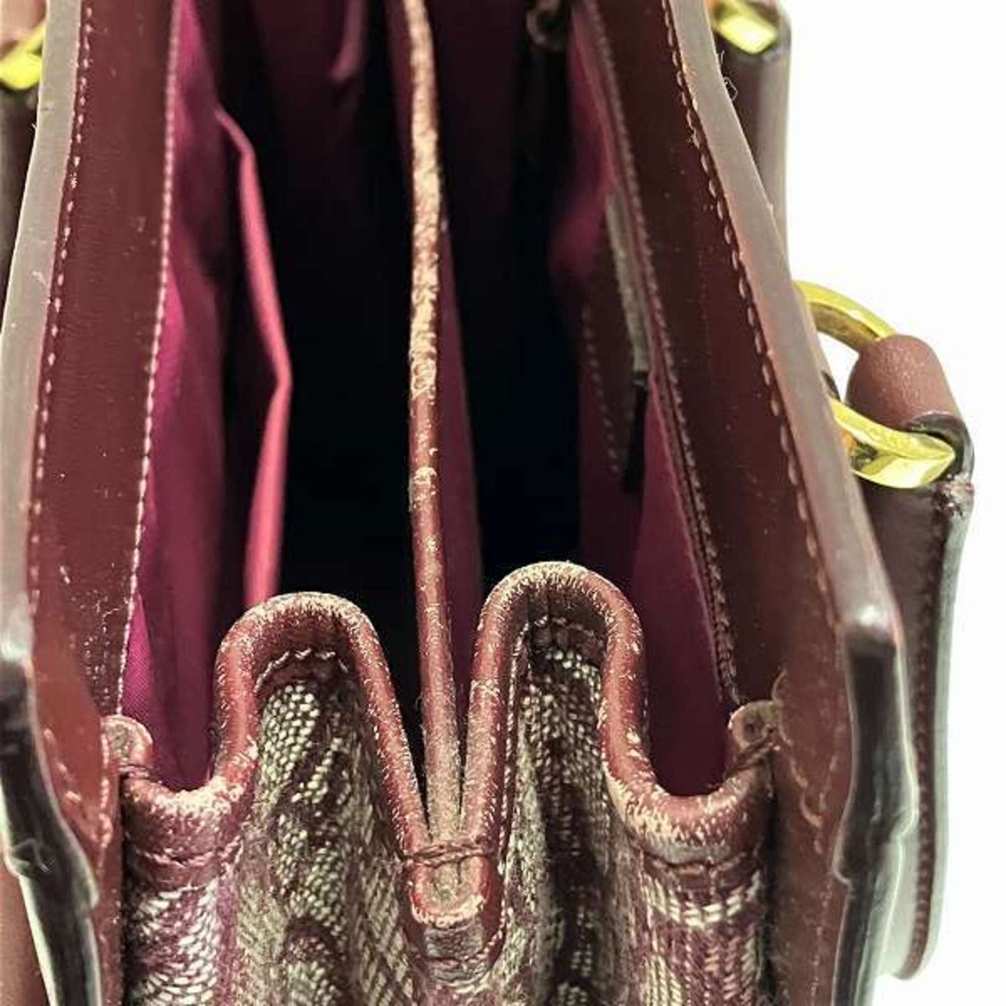 Dior Trotter, Burgundy, Canvas, handbag
