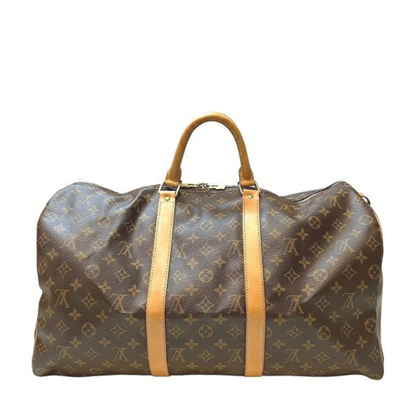 Louis Vuitton Keepall 50, Brown, Canvas, travel