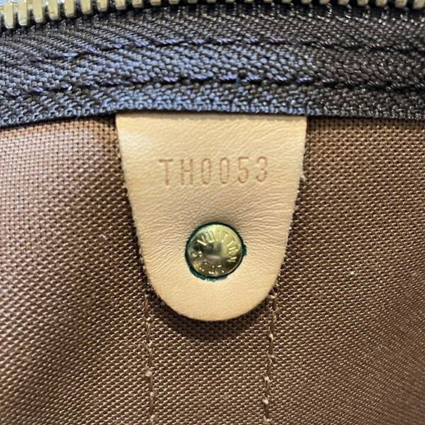 Louis Vuitton Keepall 50, Brown, Canvas, travel