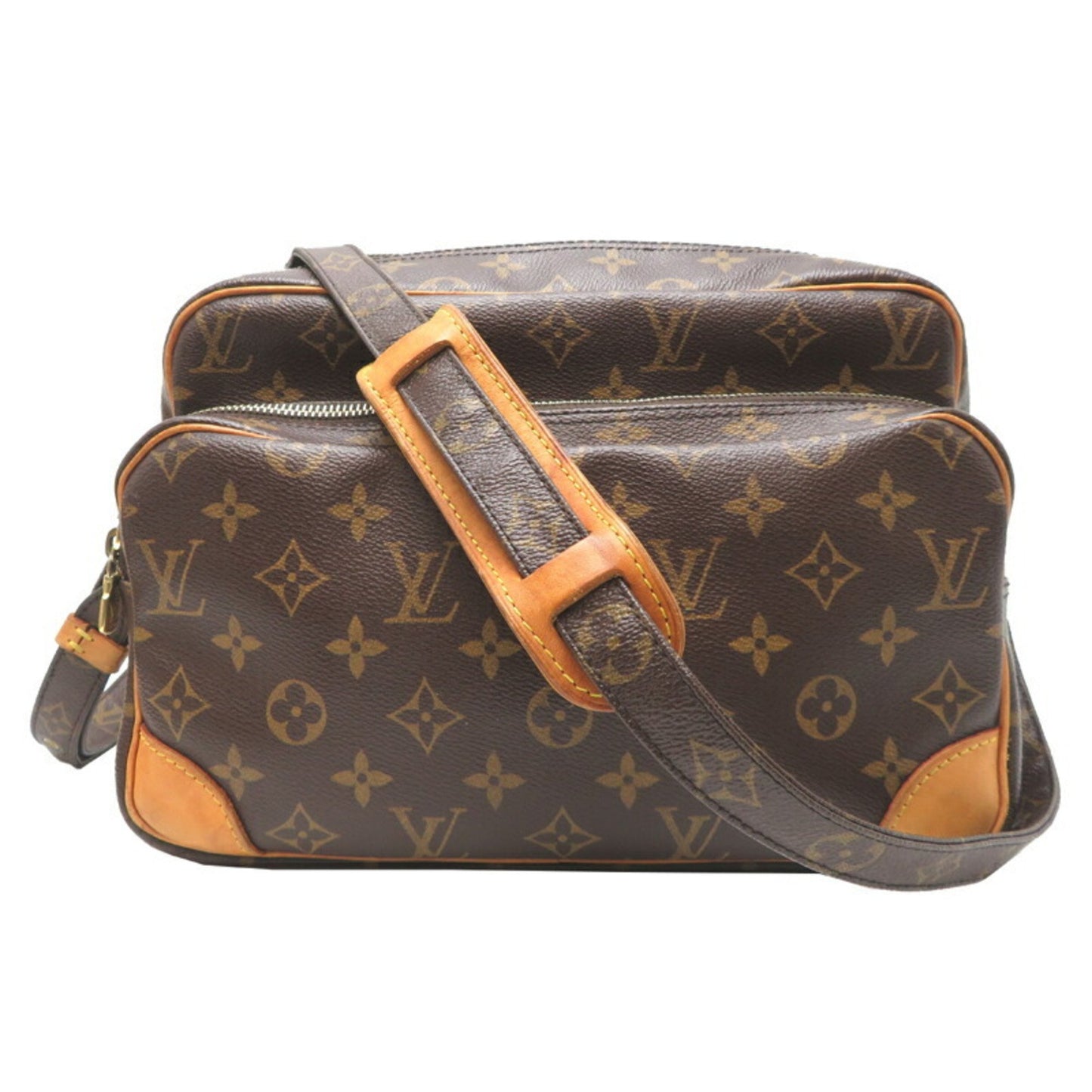 Louis Vuitton Nile, Brown, Canvas, shoulder