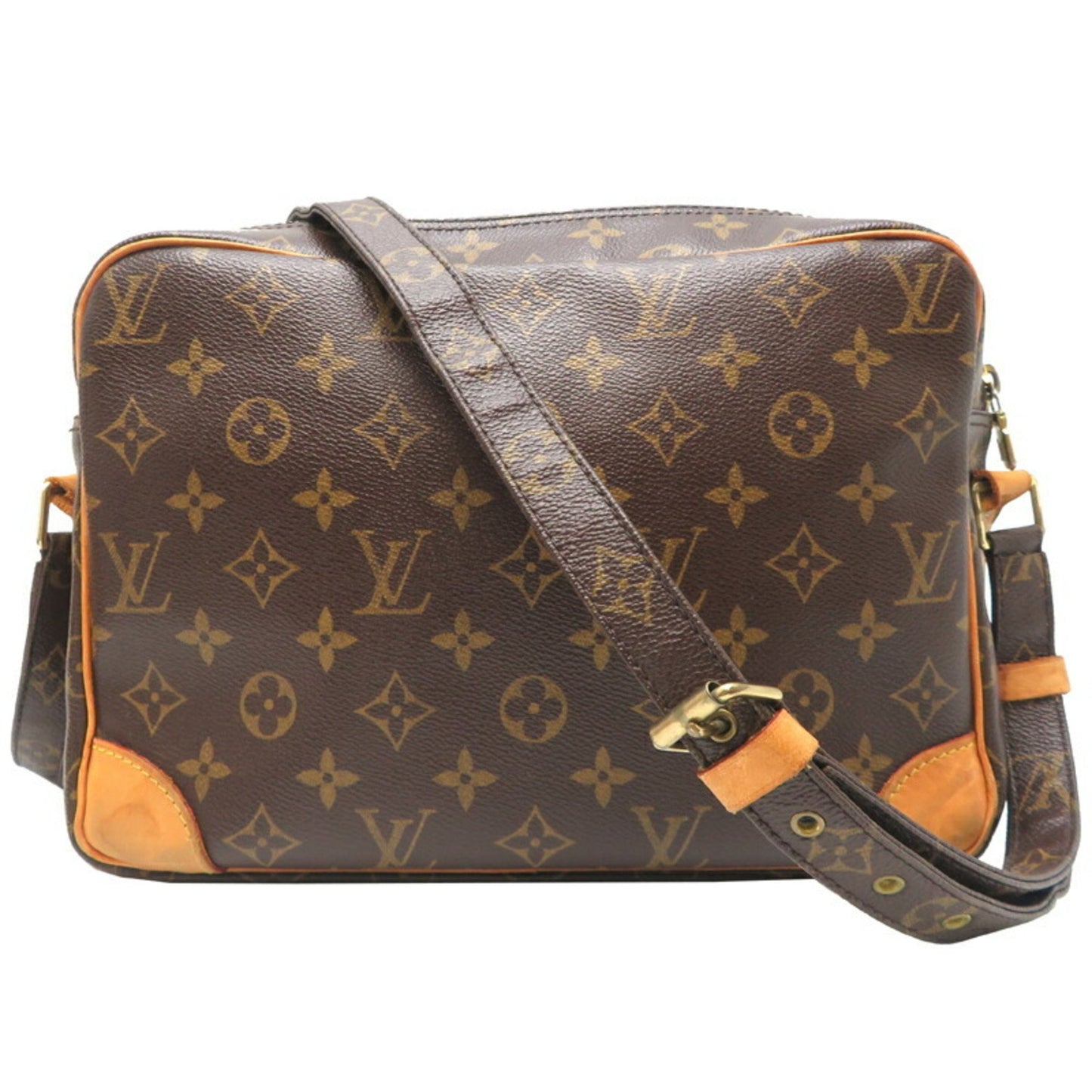 Louis Vuitton Nile, Brown, Canvas, shoulder